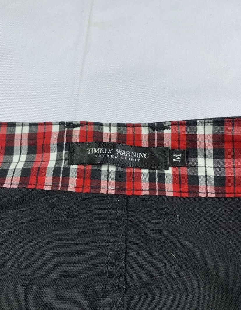 20471120 British Punk Double waist Timely Warning Gothic Punk Style Size US 31 - 8 Thumbnail