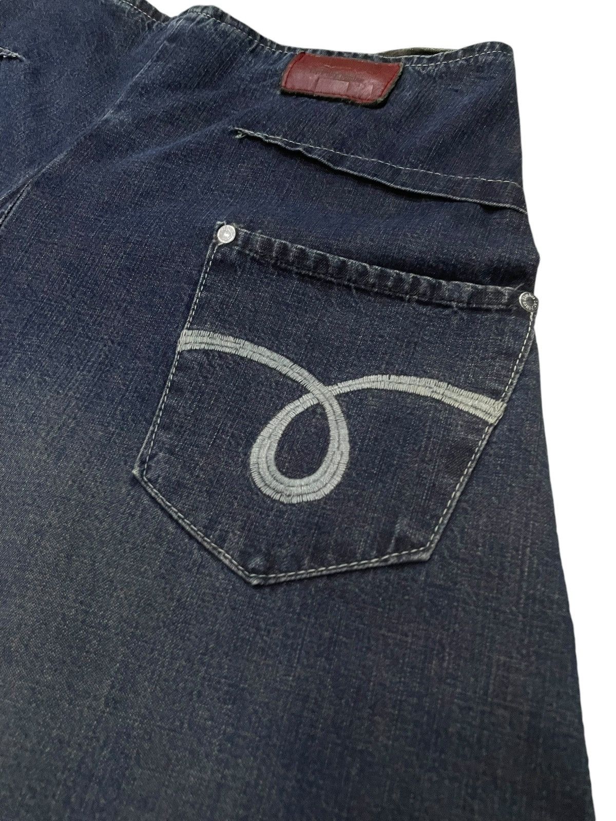JNCO × Southpole × Wu-Tang Clan Los P’tites Bombes Super Wide Leg Studded Baggy Jorts Short Size US 30 / EU 46 - 10 Thumbnail