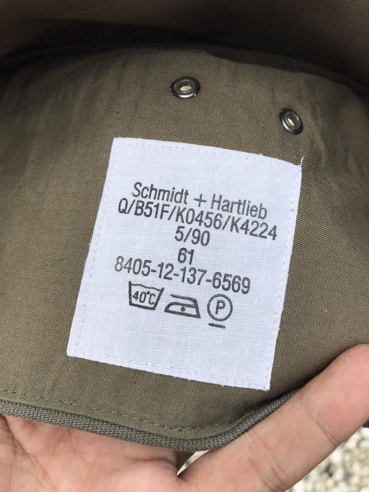 SCHMIDT VINTAGE 90’s WEST GERMAN MILITARY UNIFORM GARRISON HAT 🇩🇪 Size ONE SIZE - 8 Thumbnail