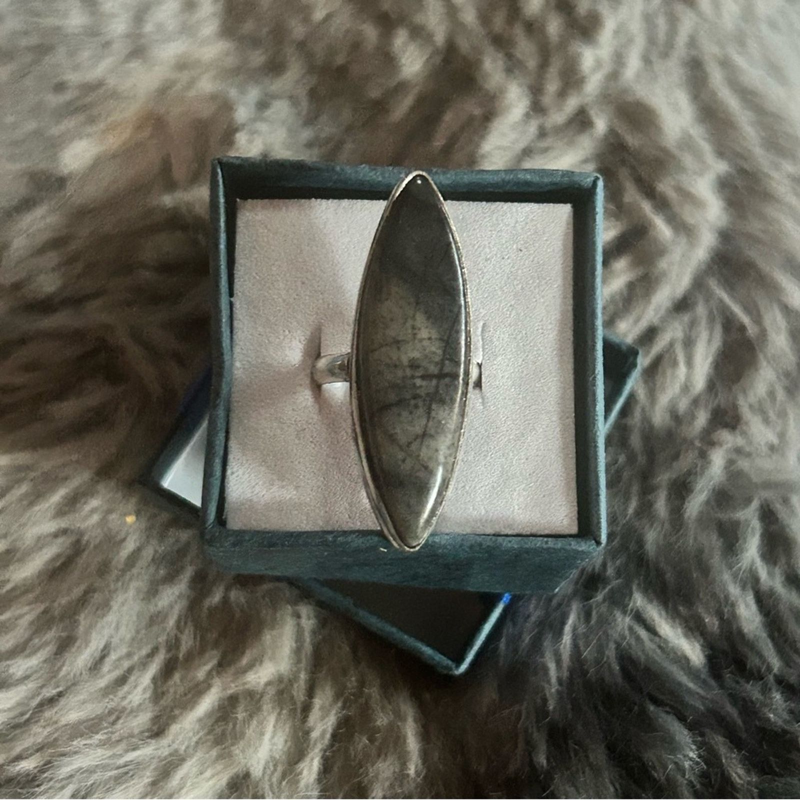 Other Handcrafted marquis genuine Picasso stone ring NIB Size ONE SIZE - 2 Thumbnail