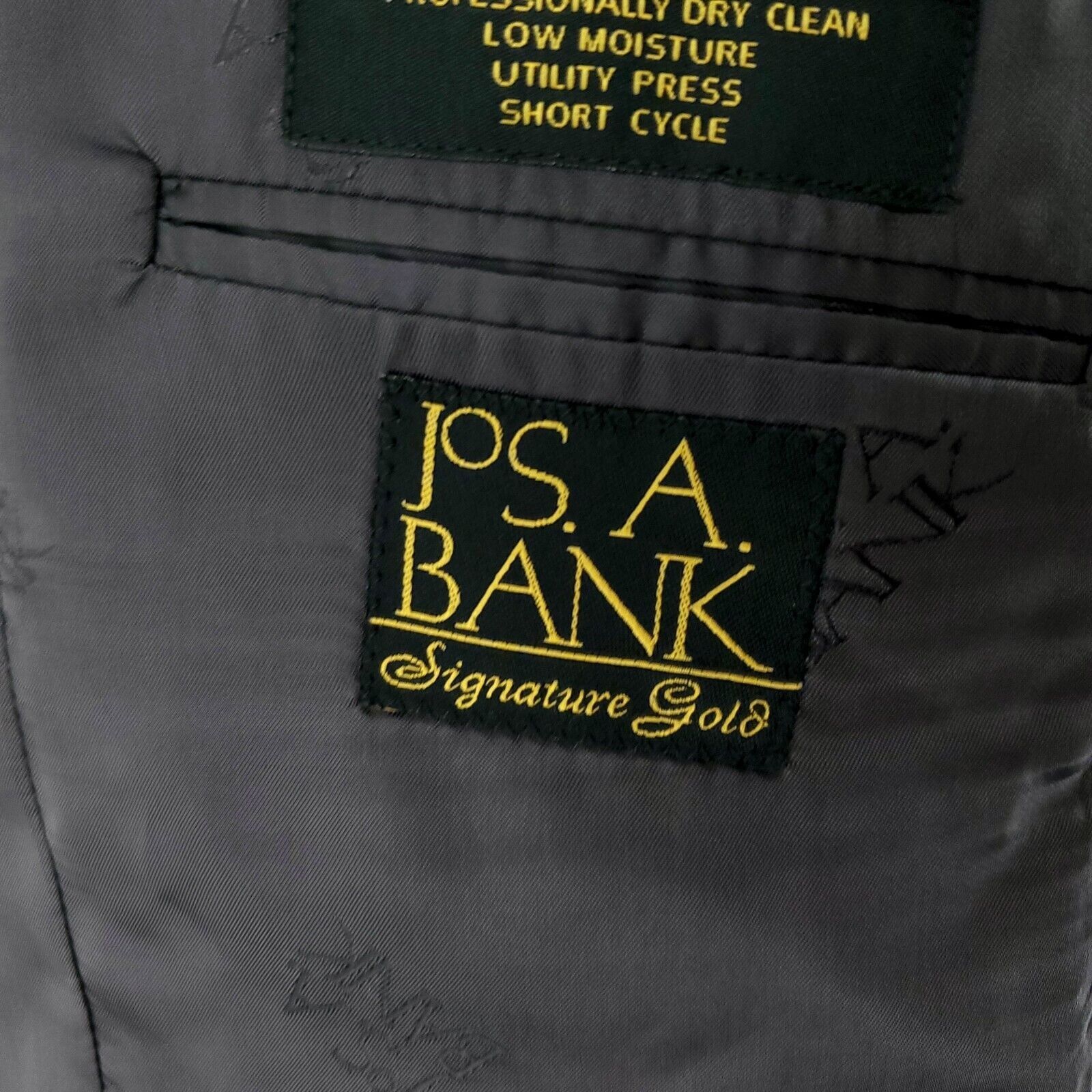 Jos. A. Bank Jos A Bank Signature Gold Gordon Wool 2 Button Suit Jacket 4 Size 40R - 7 Thumbnail