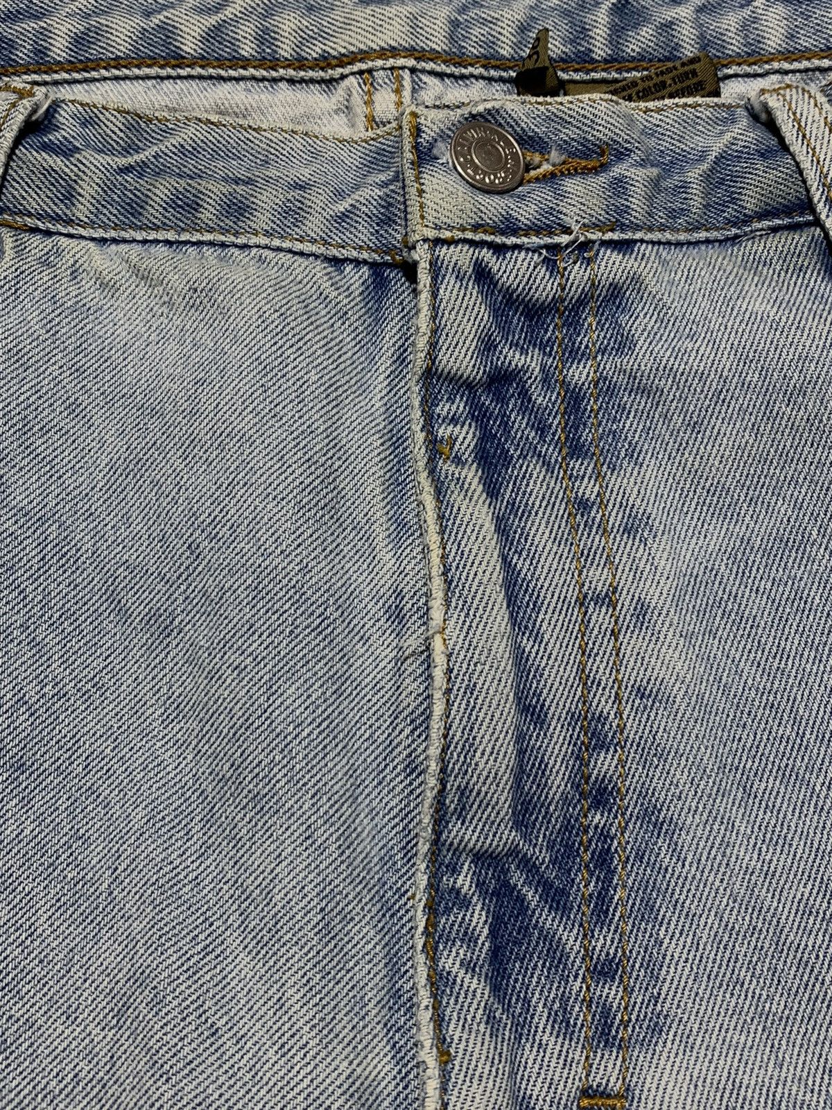 Calvin Klein × Vintage Vintage 90s Made in USA Calvin Klein wide blue jeans size 38 Size US 38 / EU 54 - 10 Thumbnail