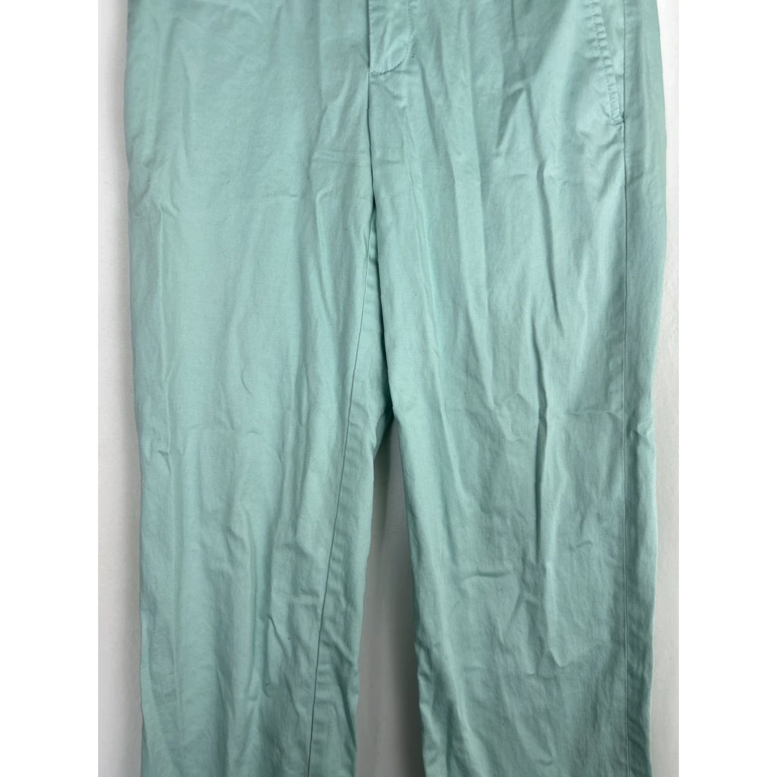 Banana Republic VINTAGE Banana Republic Womens Size 6 Sateen Crop Pants Surf Spray Light Blue 30x25 Size 28" / US 6 / IT 42 - 3 Thumbnail
