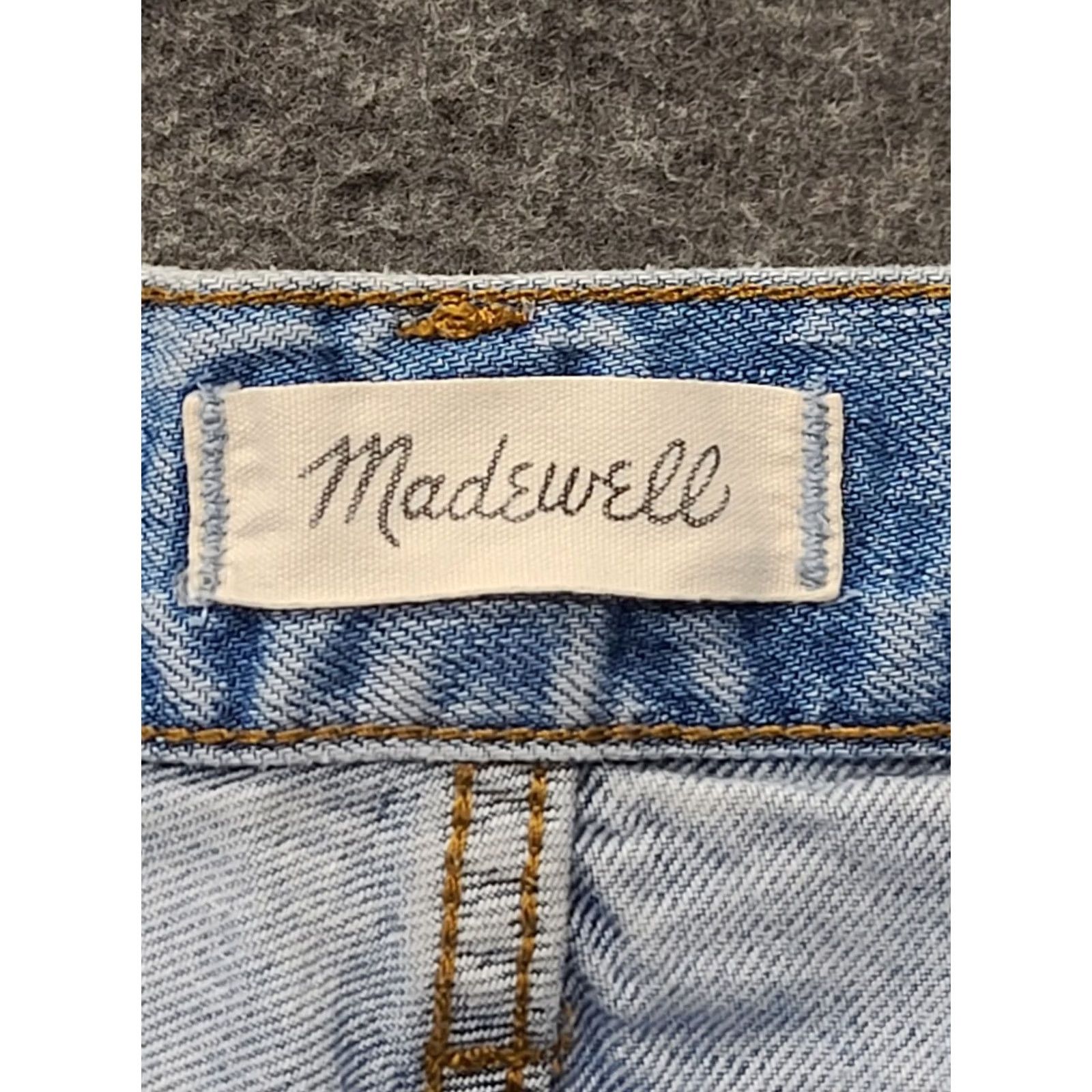 Madewell Madewell Jeans Women’s 24x26 High Rise Distressed Slimming Stretch Denim Blue 5-Pocket City Damaged? (adjusted) Size 42" / US 20 - 2 Thumbnail