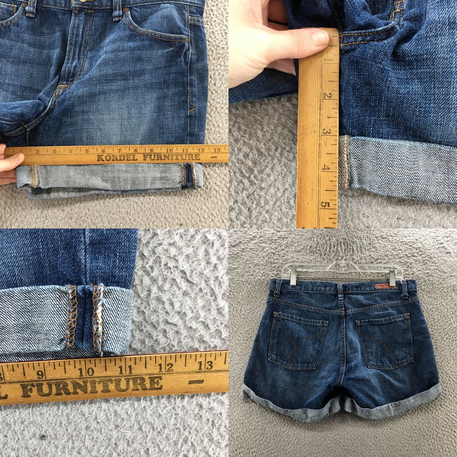Calvin Klein Calvin Klein Cut-Off Shorts Womens 30/10 Blue Denim Mid Rise Zip Shorts Regular 34x4.5 5-Pocket Denim Vintage: No Mens Womens Girls? Size 30" / US 8 / IT 44 - 8 Thumbnail