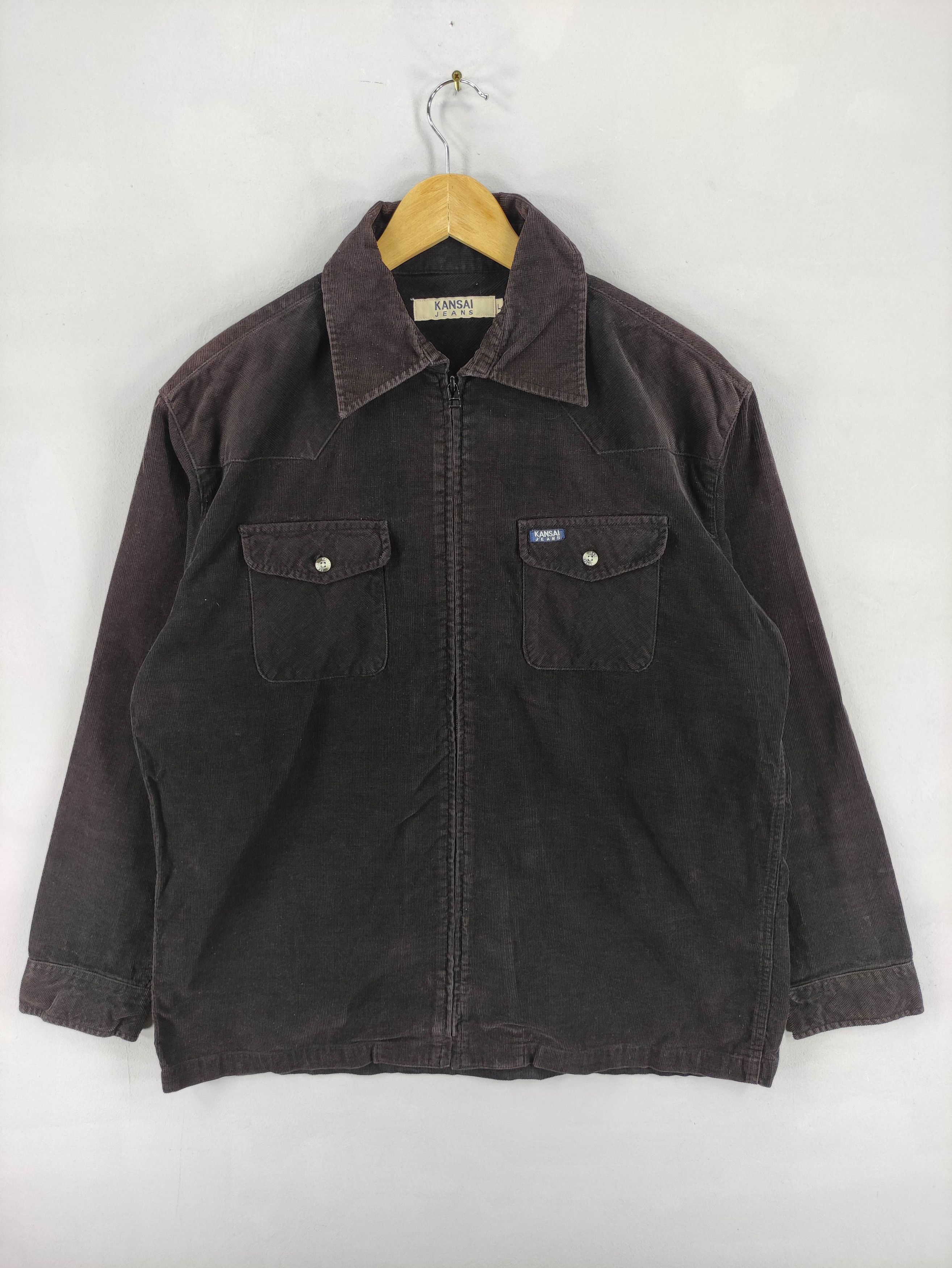 Kansai Yamamoto Vintage Kansai Jeans Jacket Zipper Size US L / EU 52-54 / 3 - 1 Thumbnail