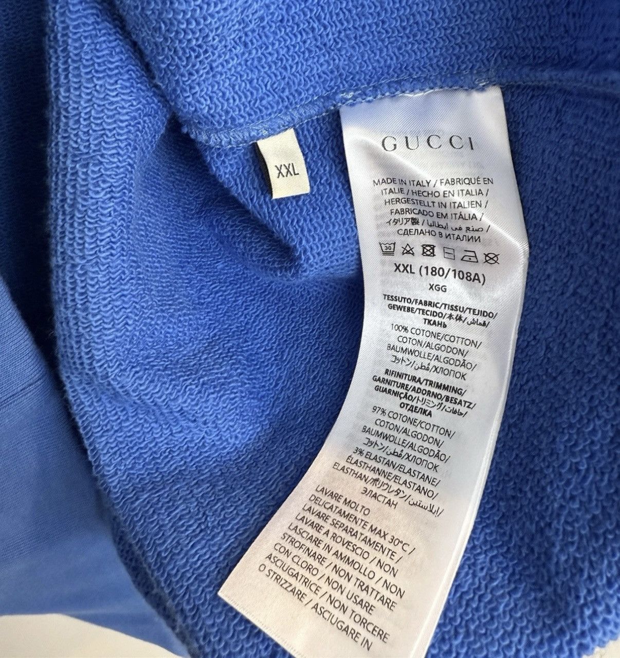 Gucci Gucci Blue Horse/Snail Hoodie 780571 Size XX-Large Size US XXL / EU 58 / 5 - 3 Thumbnail
