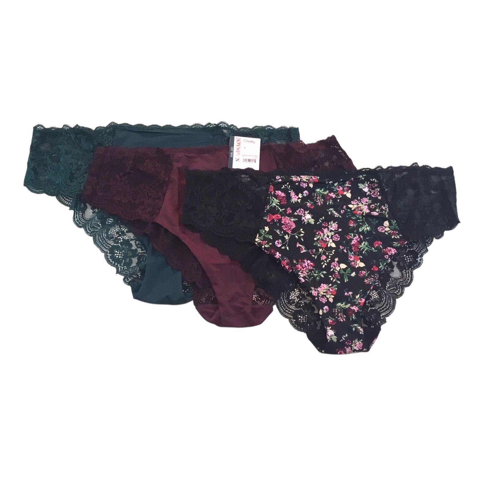 Other Joyspun Panties NWT 3/Pk Lace/Micro Assortment Size 3XL New Size US XXL / EU 58 / 5 - 3 Thumbnail