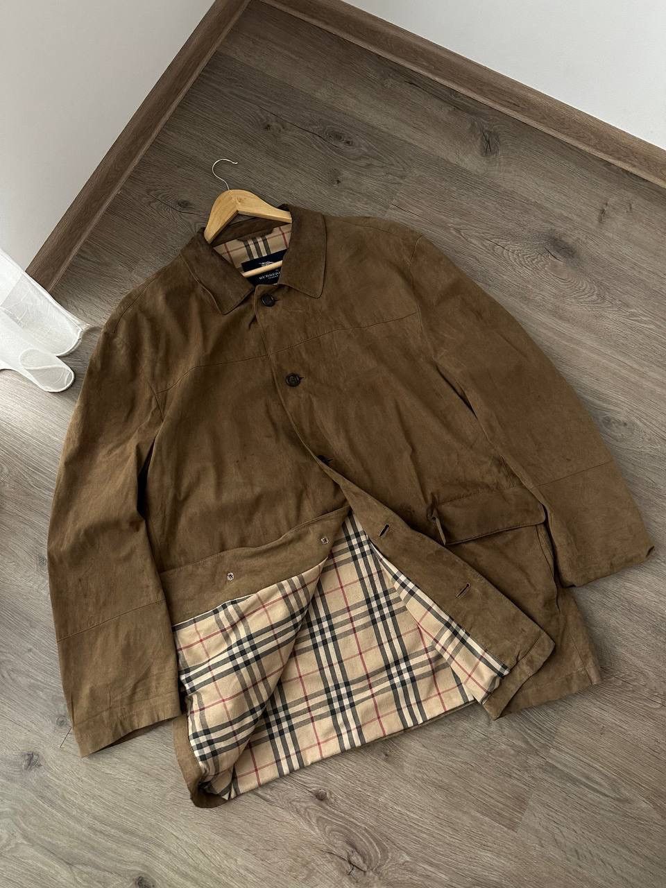 Burberry × Vintage Vintage Burberry Nova Check Brown Coats Jacket Size US L / EU 52-54 / 3 - 6 Thumbnail