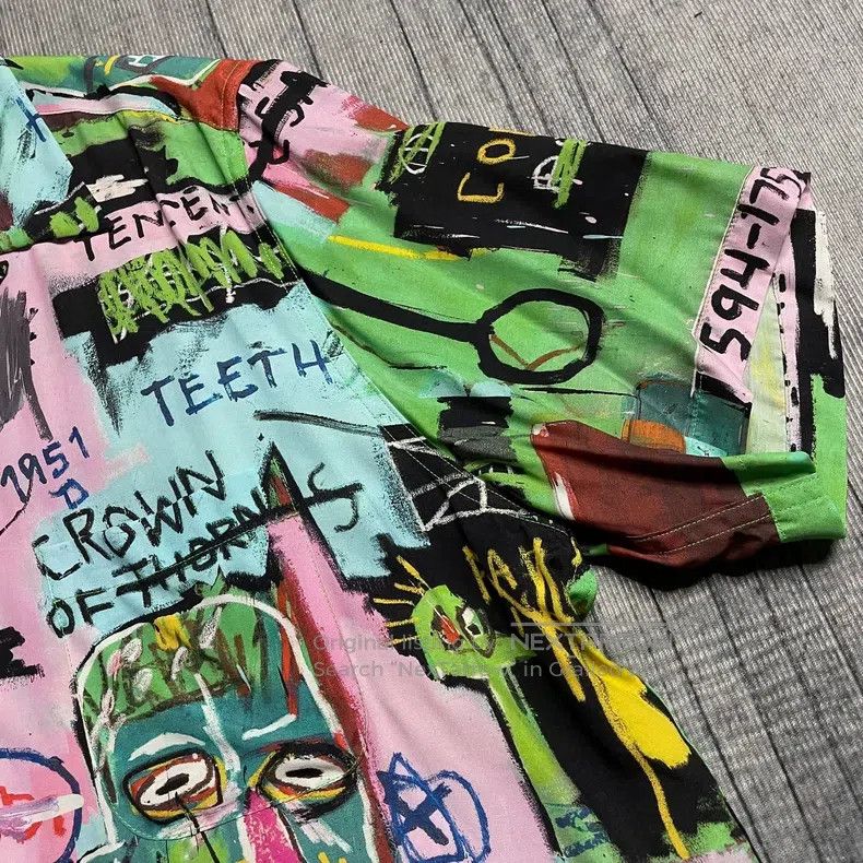 Wacko Maria Wacko Maria 21SS BASQUET GRAFFITI CUBAN COLLE SHORT-SLEEVE Size US L / EU 52-54 / 3 - 5 Thumbnail