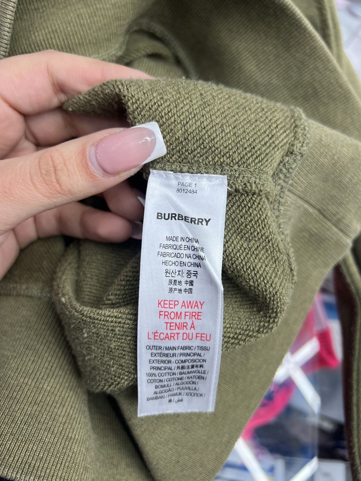 Burberry Burberry Olive Crewneck Size US S / EU 44-46 / 1 - 10 Thumbnail