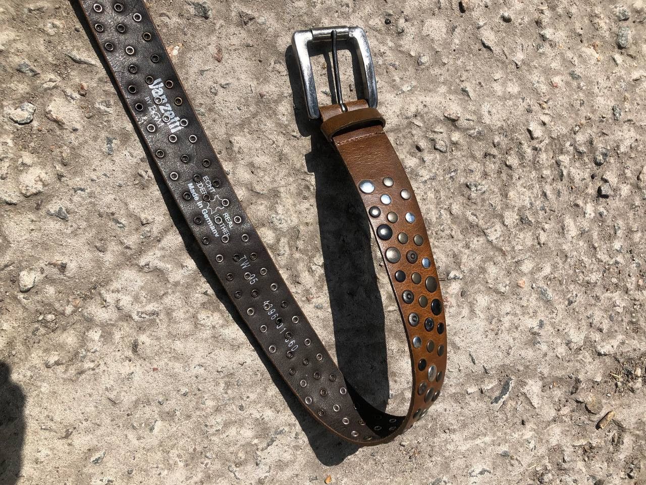 Vintage VERY RARE LEATHER BELTS DESIGNER JAPAN STYLE METAL PUNK Y2K Size ONE SIZE - 6 Thumbnail