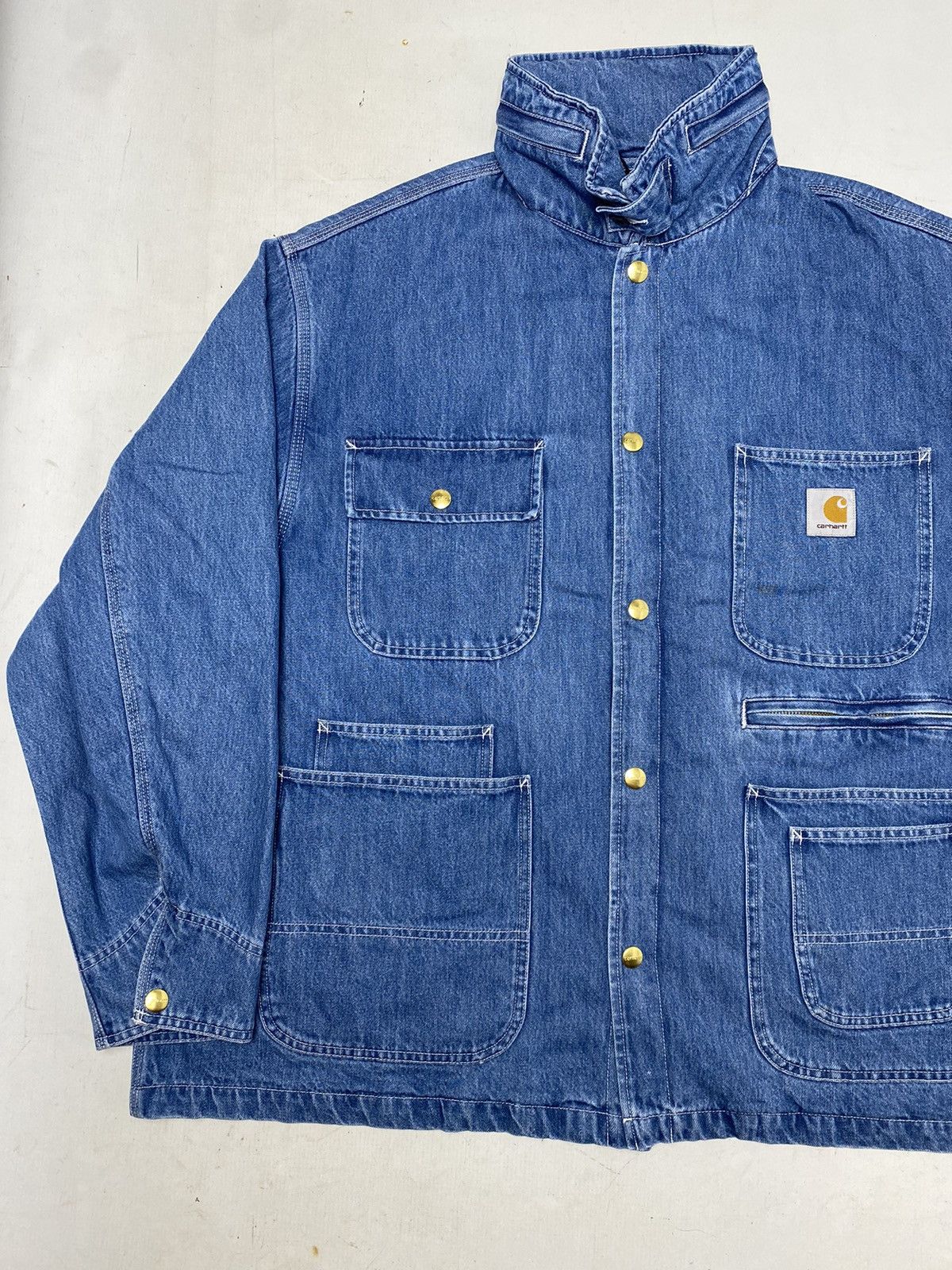 Carhartt Wip Chore Coat Max denim Jacket Carhartt Wip x new L Size US XXL / EU 58 / 5 - 3 Thumbnail
