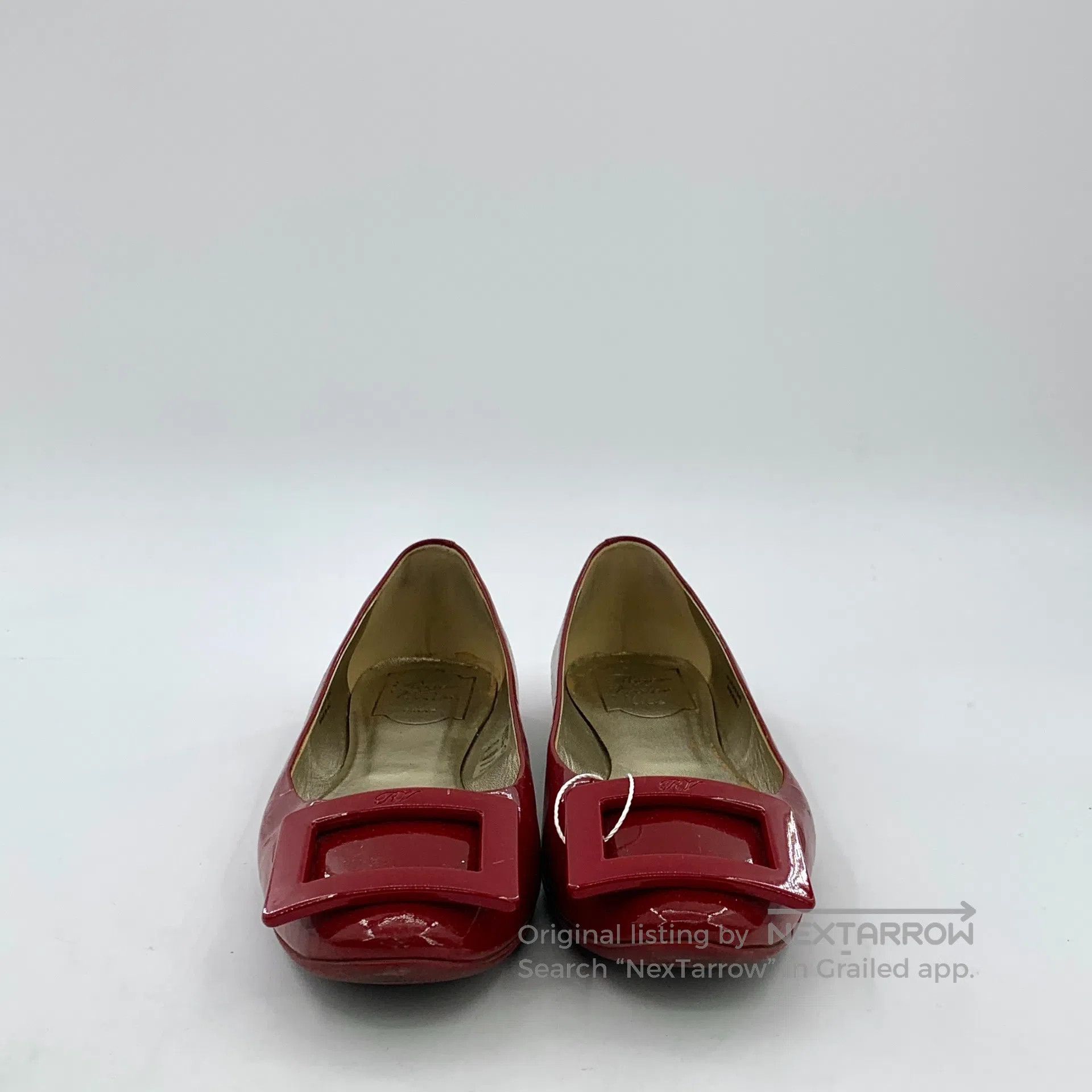 Roger Vivier Roger Vivier Dark Red Patent Leather Square Buckle Casual Size US 6.5 / IT 36.5 - 3 Thumbnail