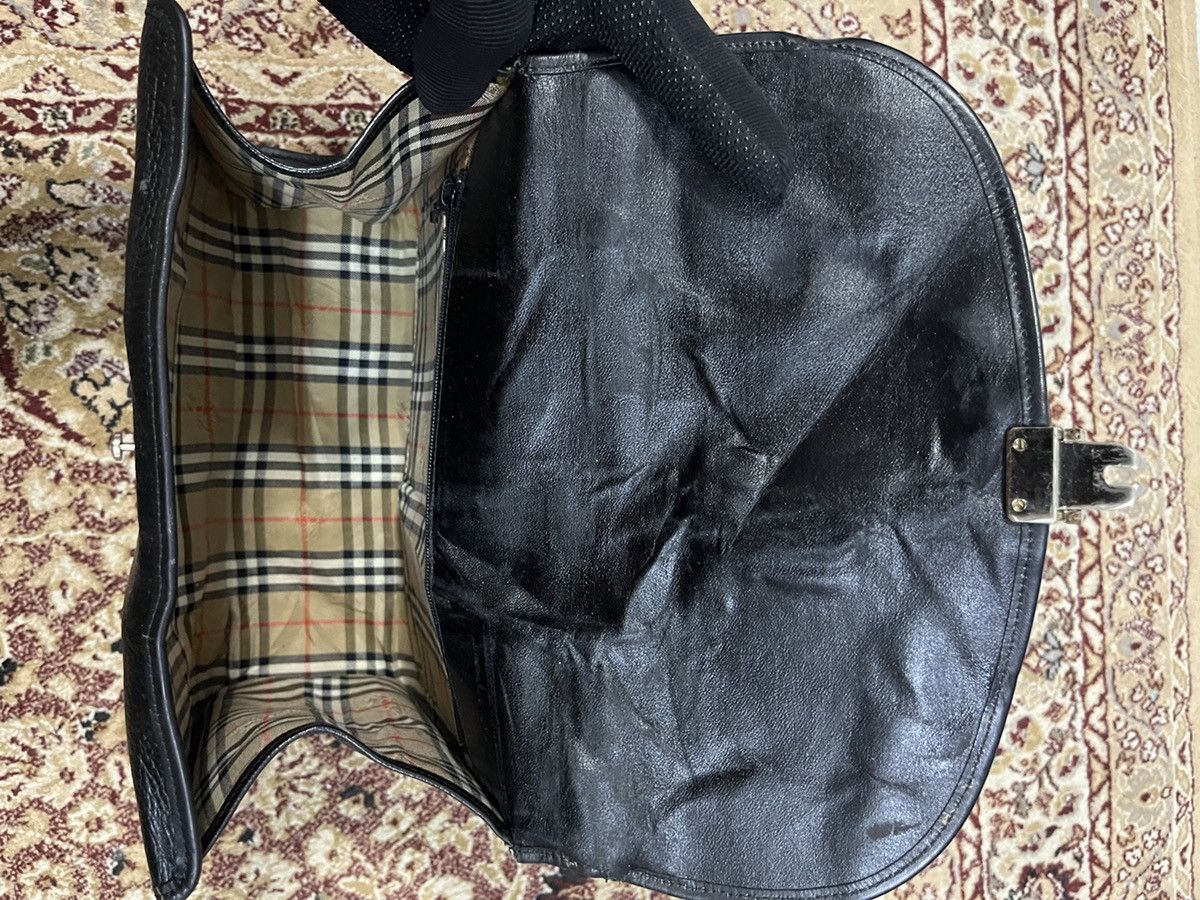 Burberry Burberry Leather Satchel Black Size ONE SIZE - 10 Thumbnail