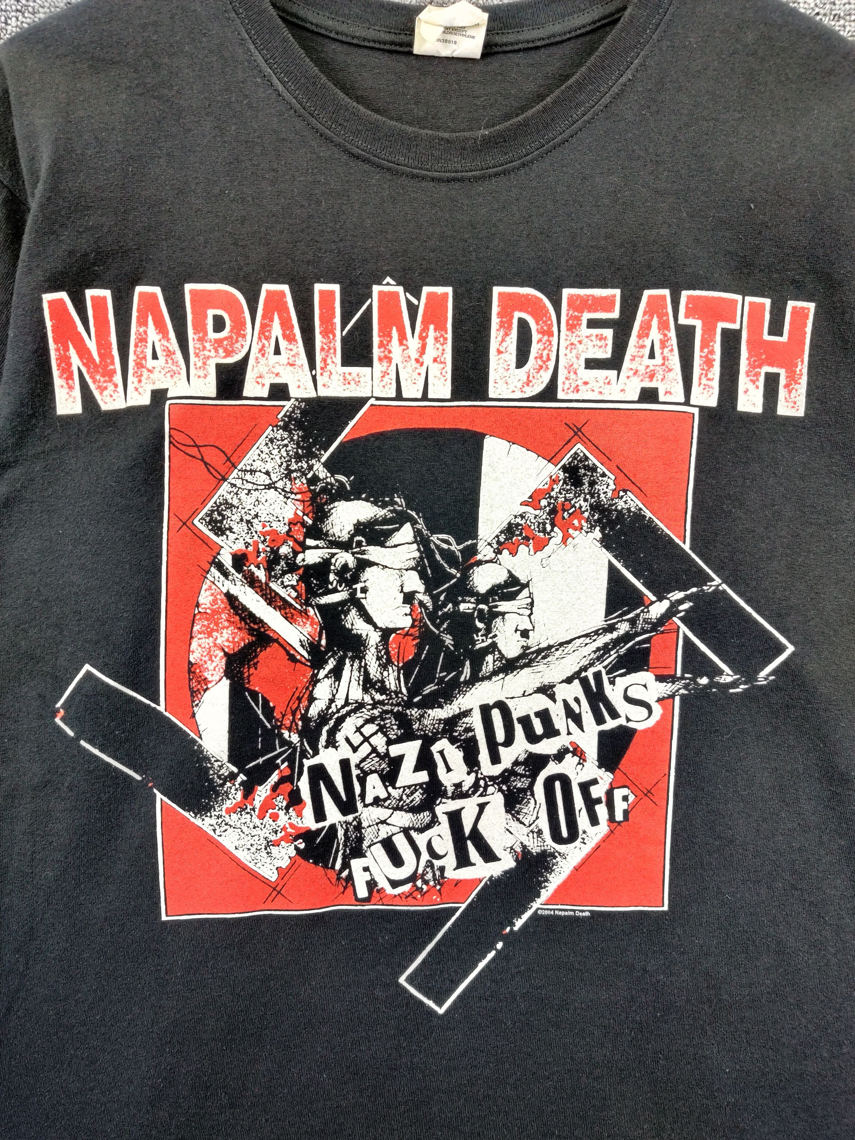 Band Tees Vintage Napalm Death Nazi Punks Fuck Off Tee Tshirt Size US M / EU 48-50 / 2 - 8 Thumbnail