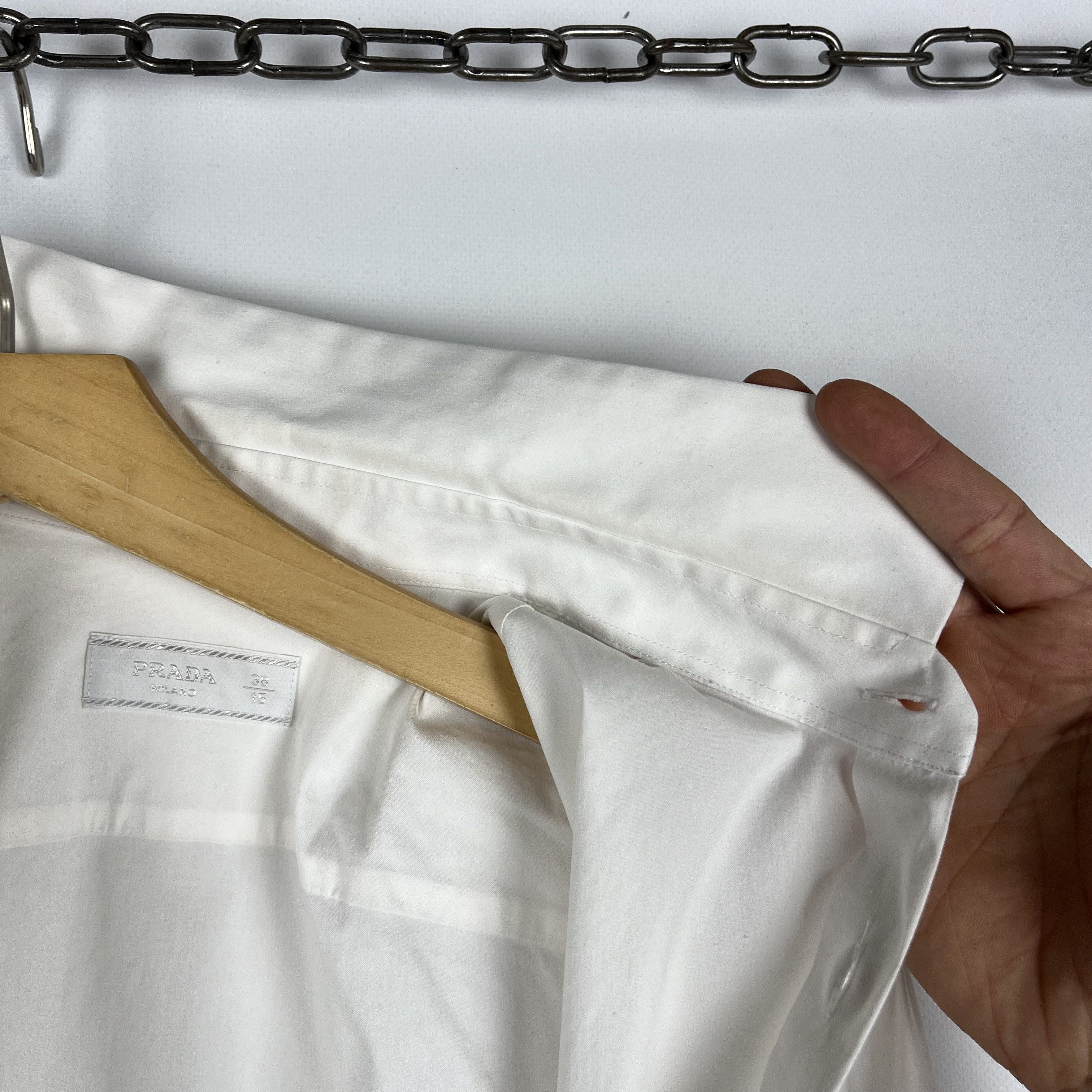Prada Prada Long Sleeve Button Up Formal Shirt Size US M / EU 48-50 / 2 - 13 Thumbnail
