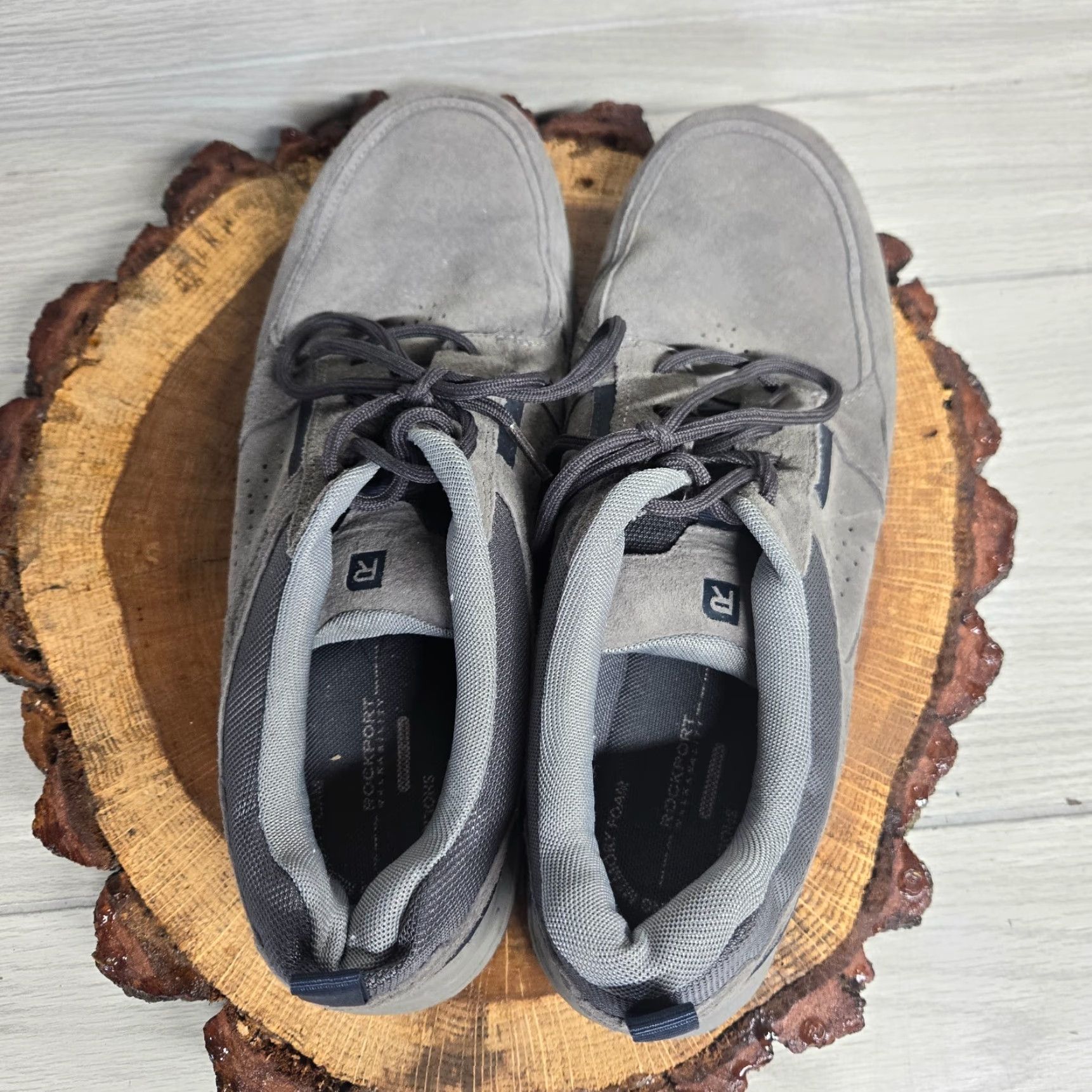 Rockport Rockport Men's Running Shoes Low Top Leather Perforated Gray M77080 11.5 Adult Shoes Size US L / EU 52-54 / 3 - 5 Thumbnail