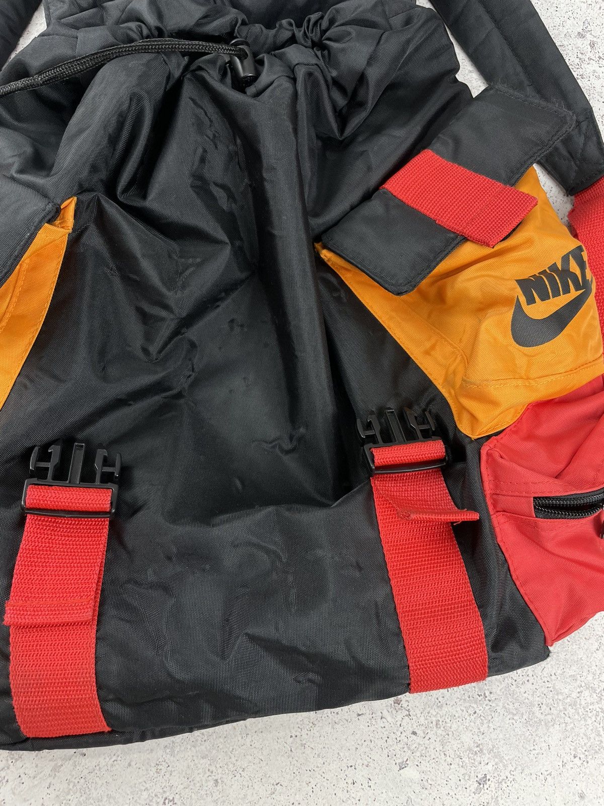 Nike Vintage Nike Old School Backpack Big Logo Size ONE SIZE - 7 Thumbnail