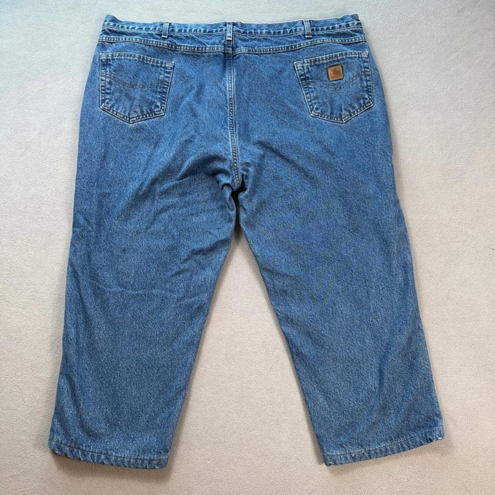 Carhartt Carhartt Jeans 50x30 Relaxed Fit Mens Blue Medium Wash Size US 44 / EU 60 - 2 Thumbnail