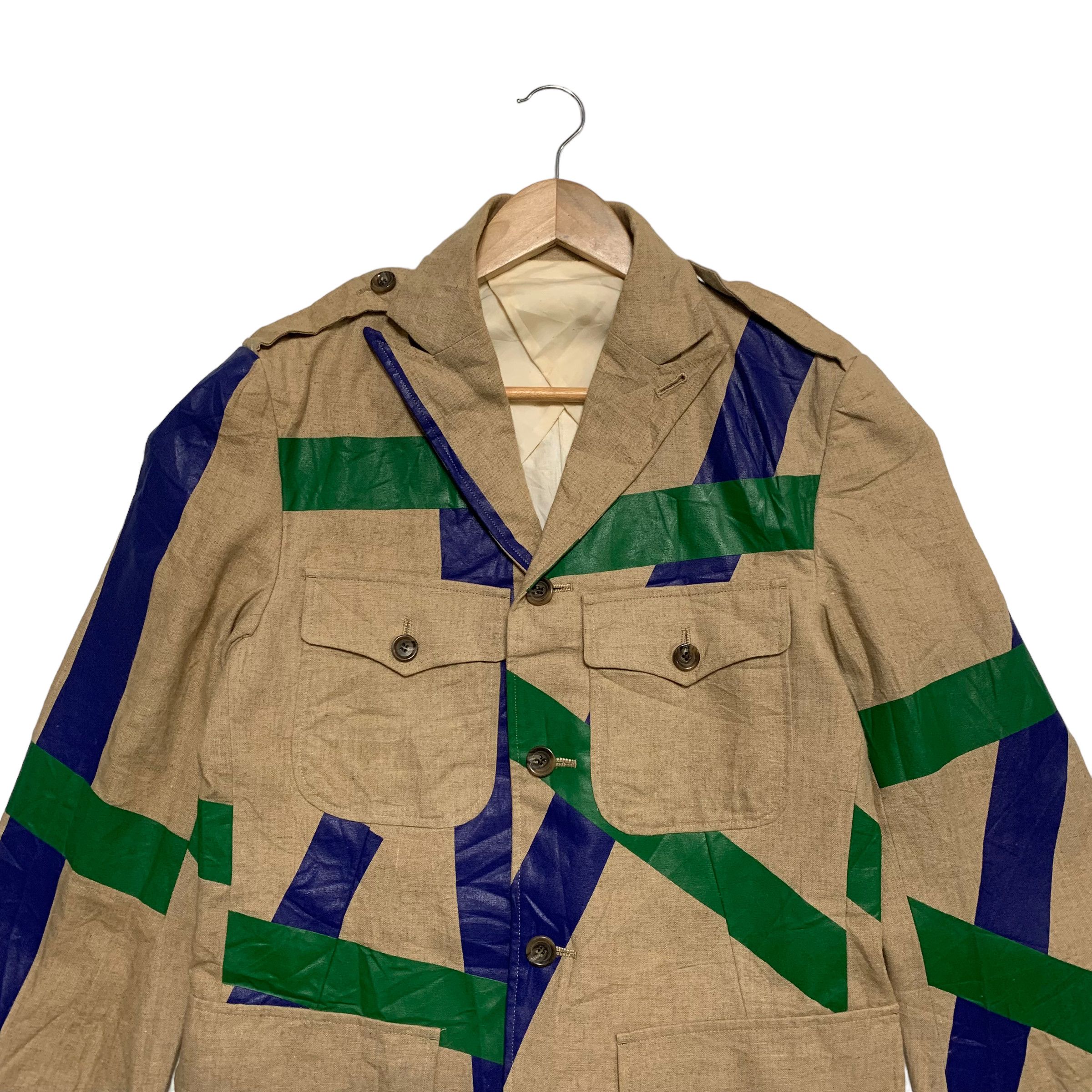 Masaki Matsushima Vintage 90s Masaki Matsushima Duct-Tape Style Jacket Size US M / EU 48-50 / 2 - 4 Thumbnail