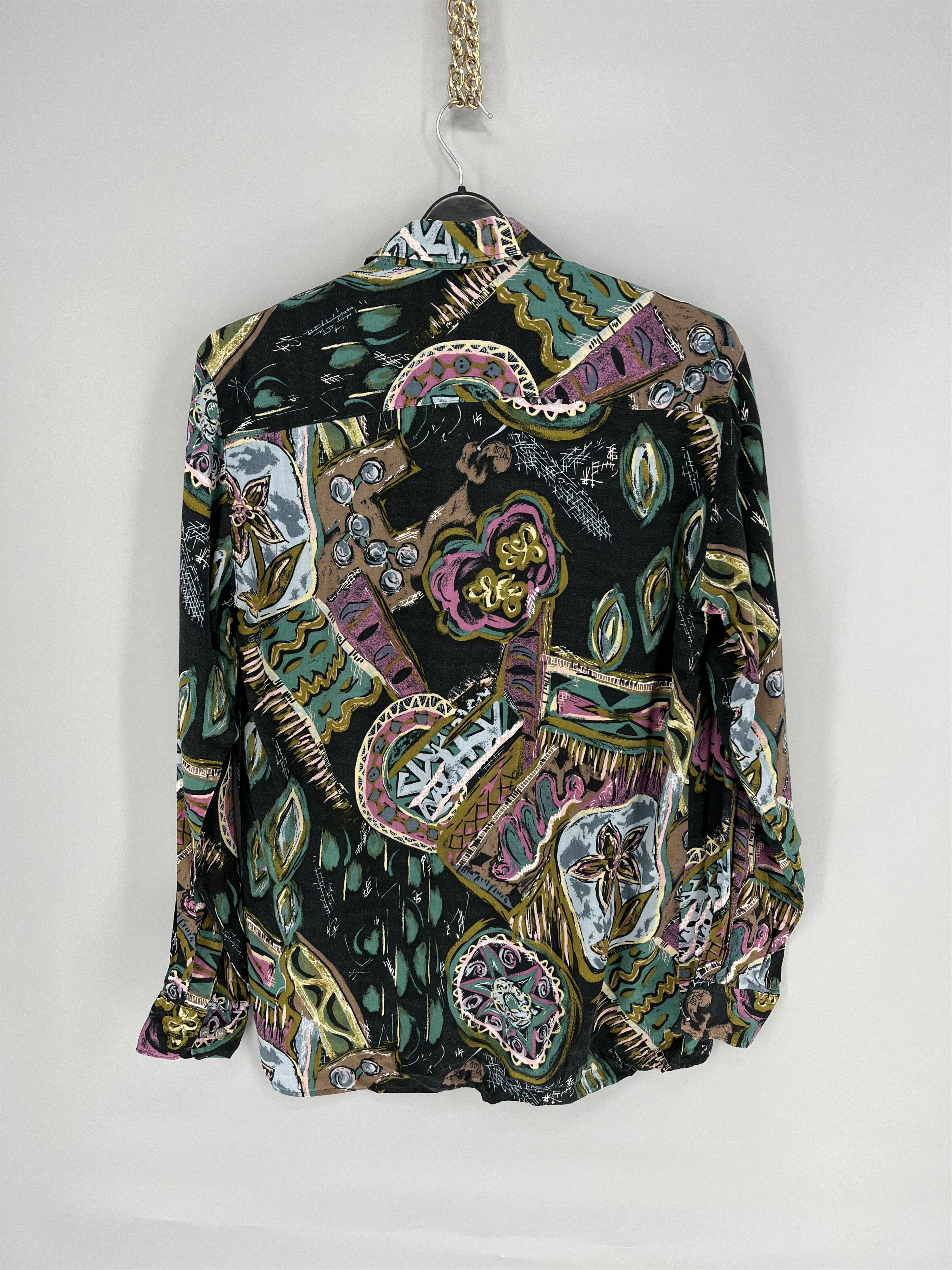 Vintage Vintage carmarque Art Streetwear Hawaiian Travis Scott styl Size US S / EU 44-46 / 1 - 8 Thumbnail