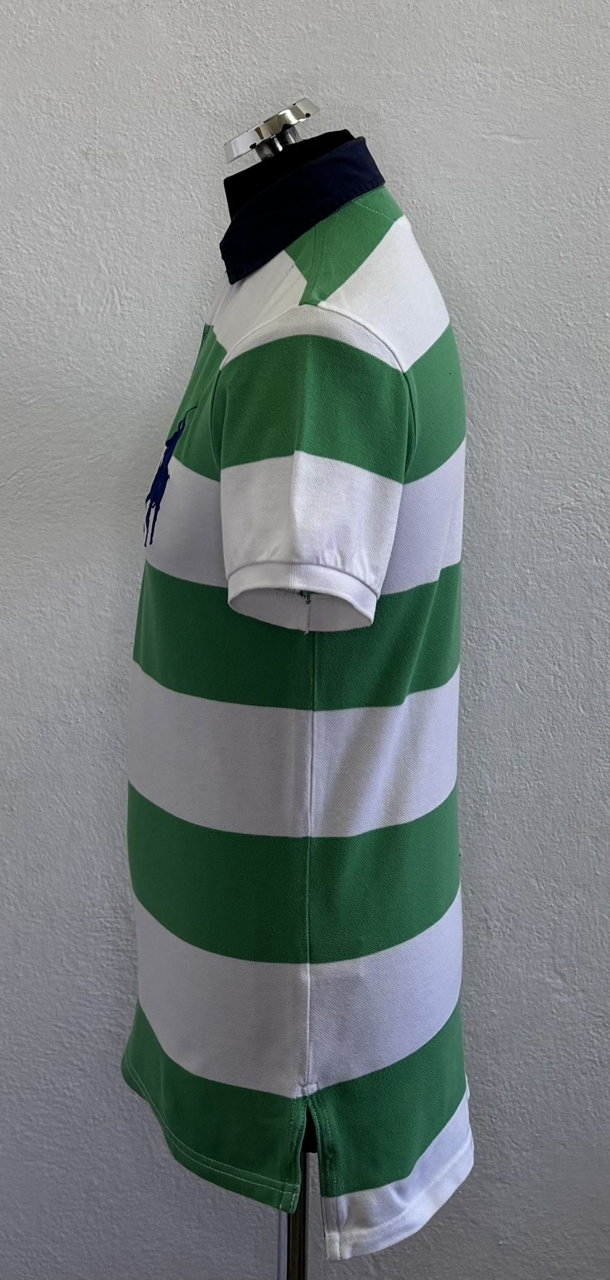 Polo Ralph Lauren Polo Ralph Lauren 3 Big Pony White Green Stripes Size US S / EU 44-46 / 1 - 3 Thumbnail