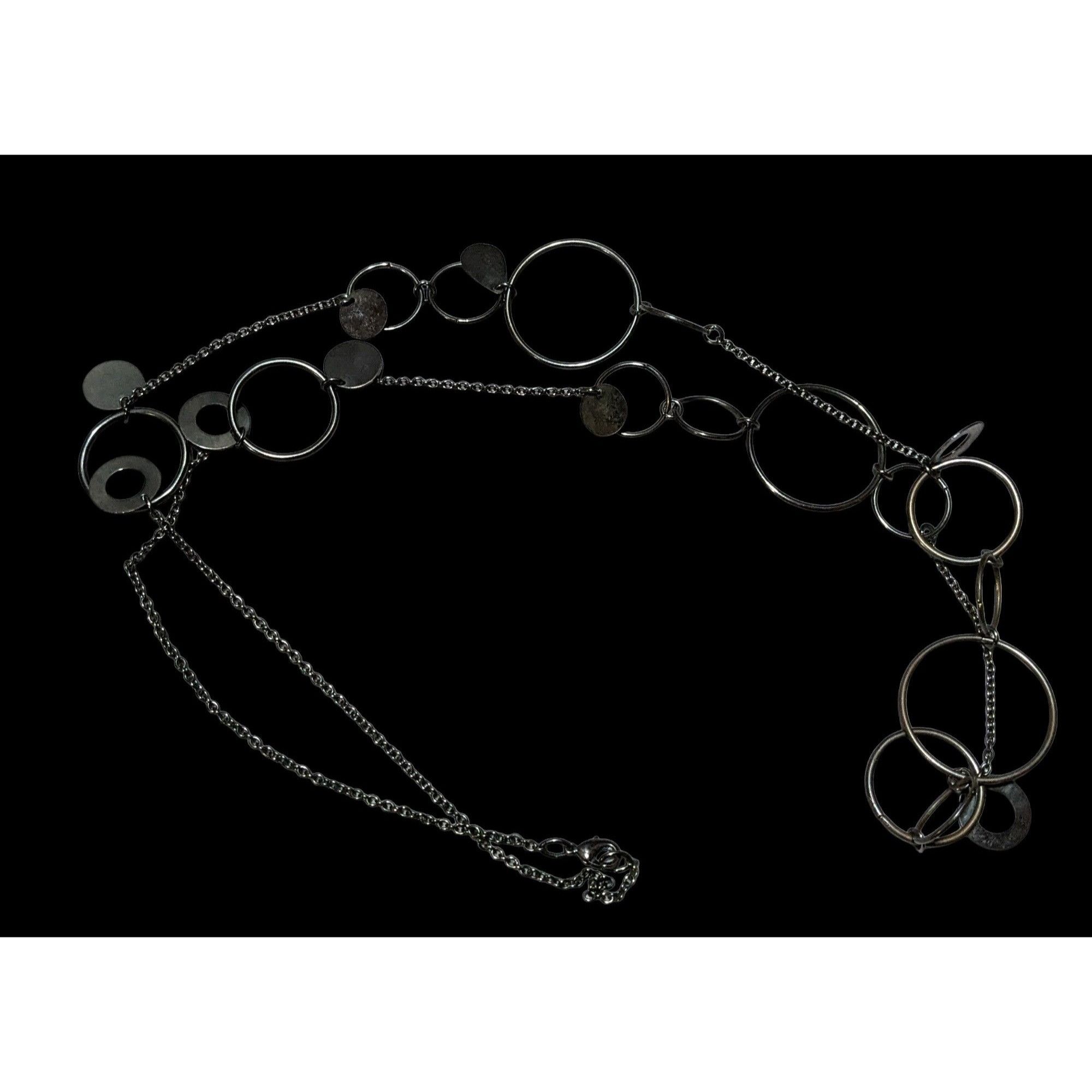 Other Gothic Y2K Hoop Link Charm Chain Necklace Size ONE SIZE - 2 Thumbnail