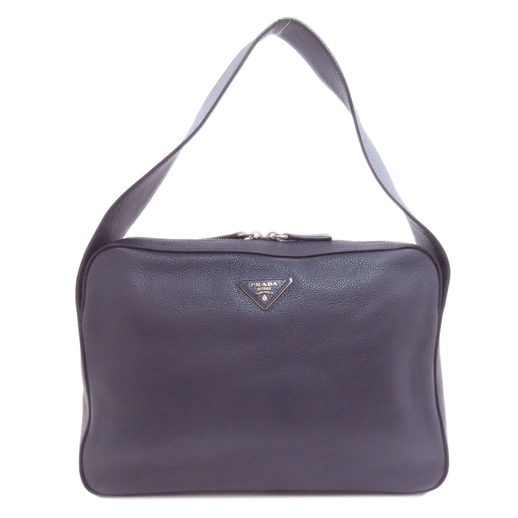 Prada Prada Triangle One-Shoulder Bag, Calfskin, Women's PRADA Size ONE SIZE - 1 Thumbnail