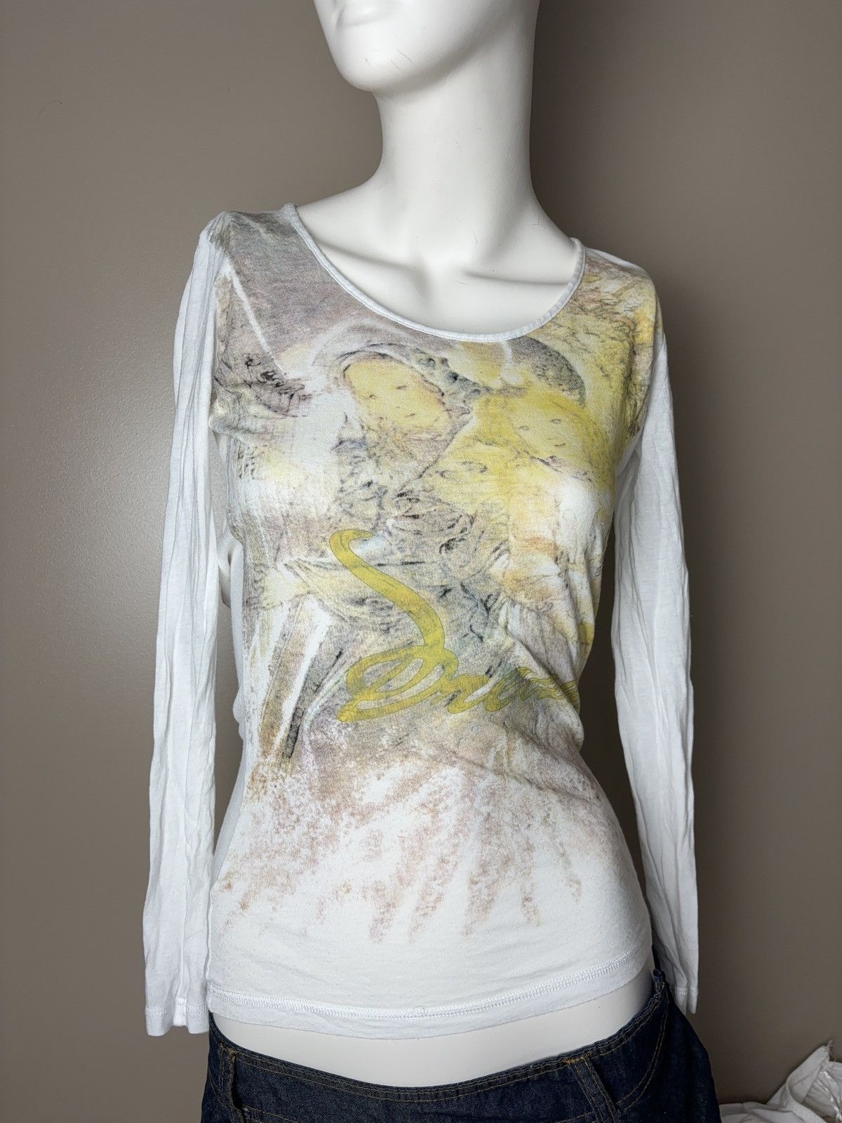 Vintage Printed archive vintage long sleeve top Size S / US 4 / IT 40 - 2 Thumbnail