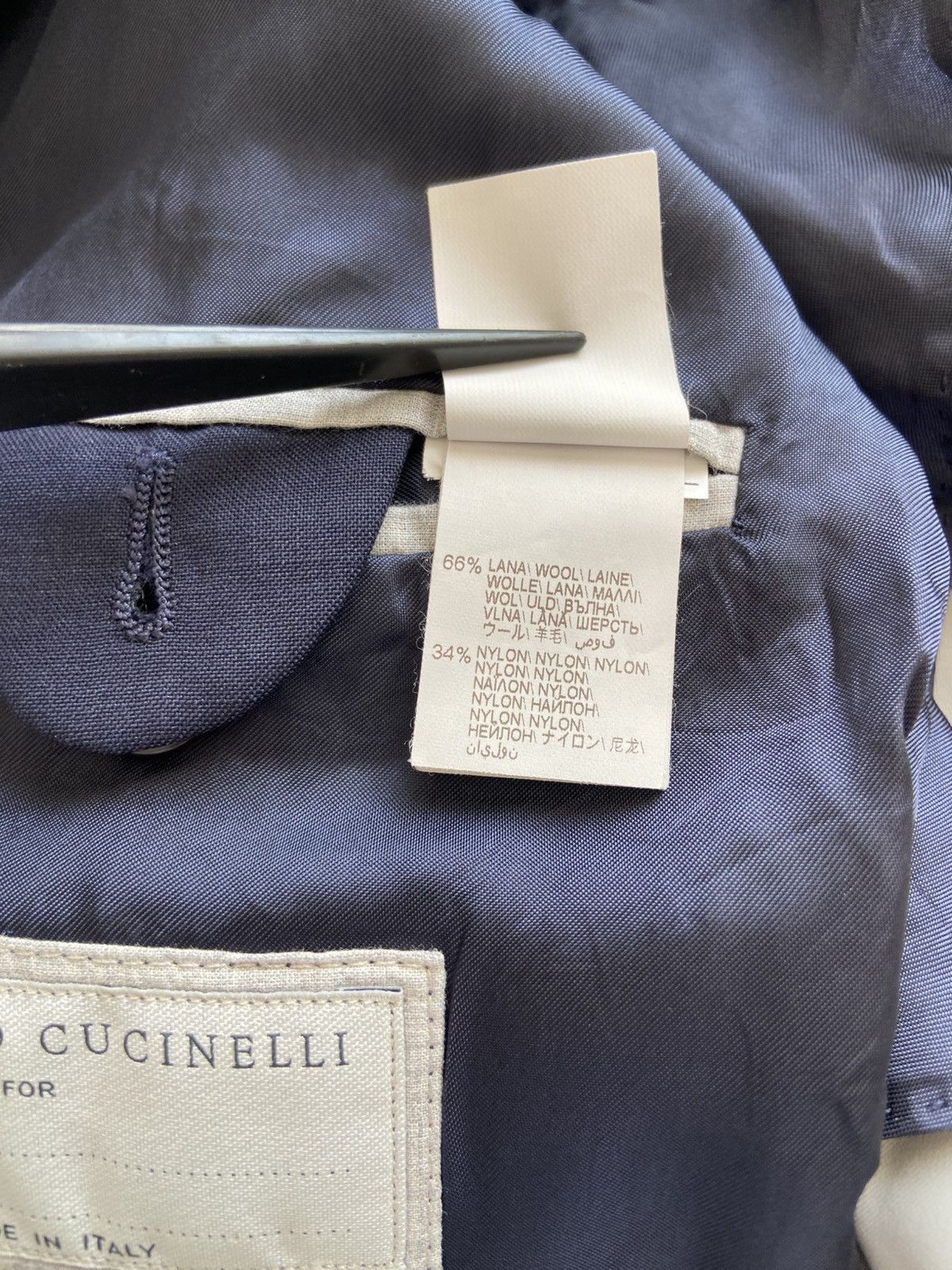 Brunello Cucinelli Brunello Cucinelli Double Breasted Blazer Size 40R - 13 Thumbnail