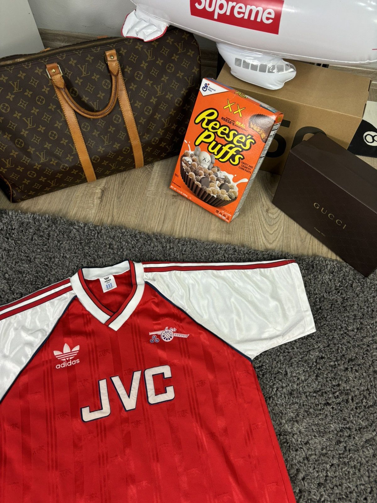 Adidas × Vintage RARE Arsenal Home Shirt 1988 - 1990 Adidas / JVC Jersey Size US M / EU 48-50 / 2 - 3 Thumbnail
