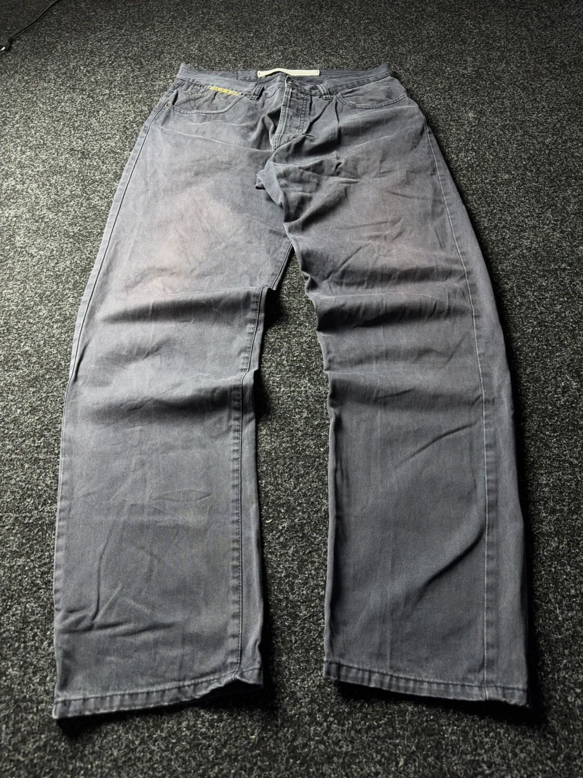 Diesel Avant Garde 90s Retro Y2K Luxury Faded Diesel pants Jeans Size US 33 - 1 Thumbnail