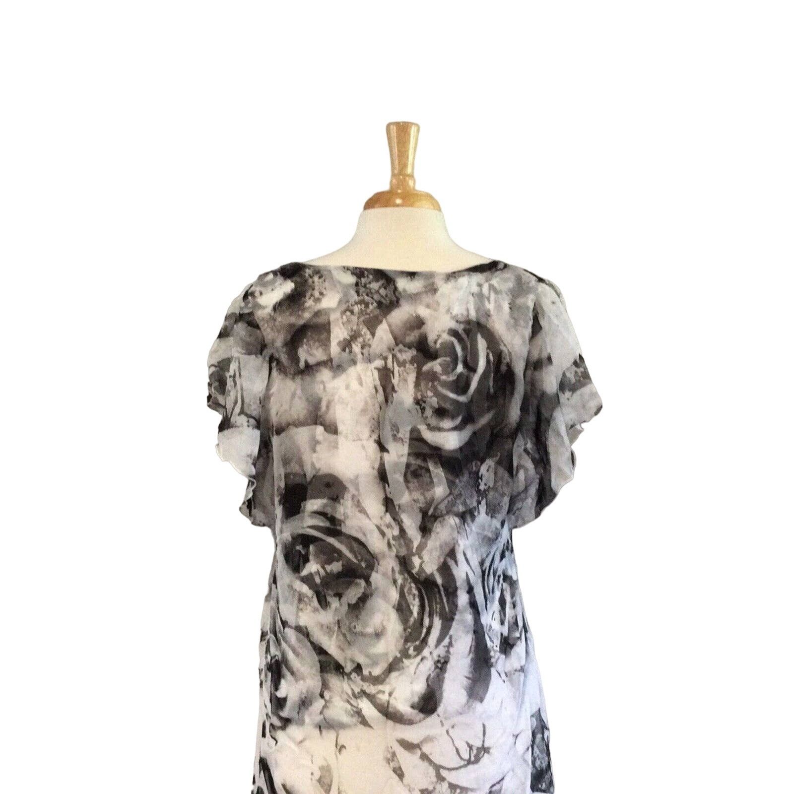 Other Energe Worldwear Tank Floral Print Sheer Overlay Blouse XL Size XL / US 12-14 / IT 48-50 - 9 Thumbnail