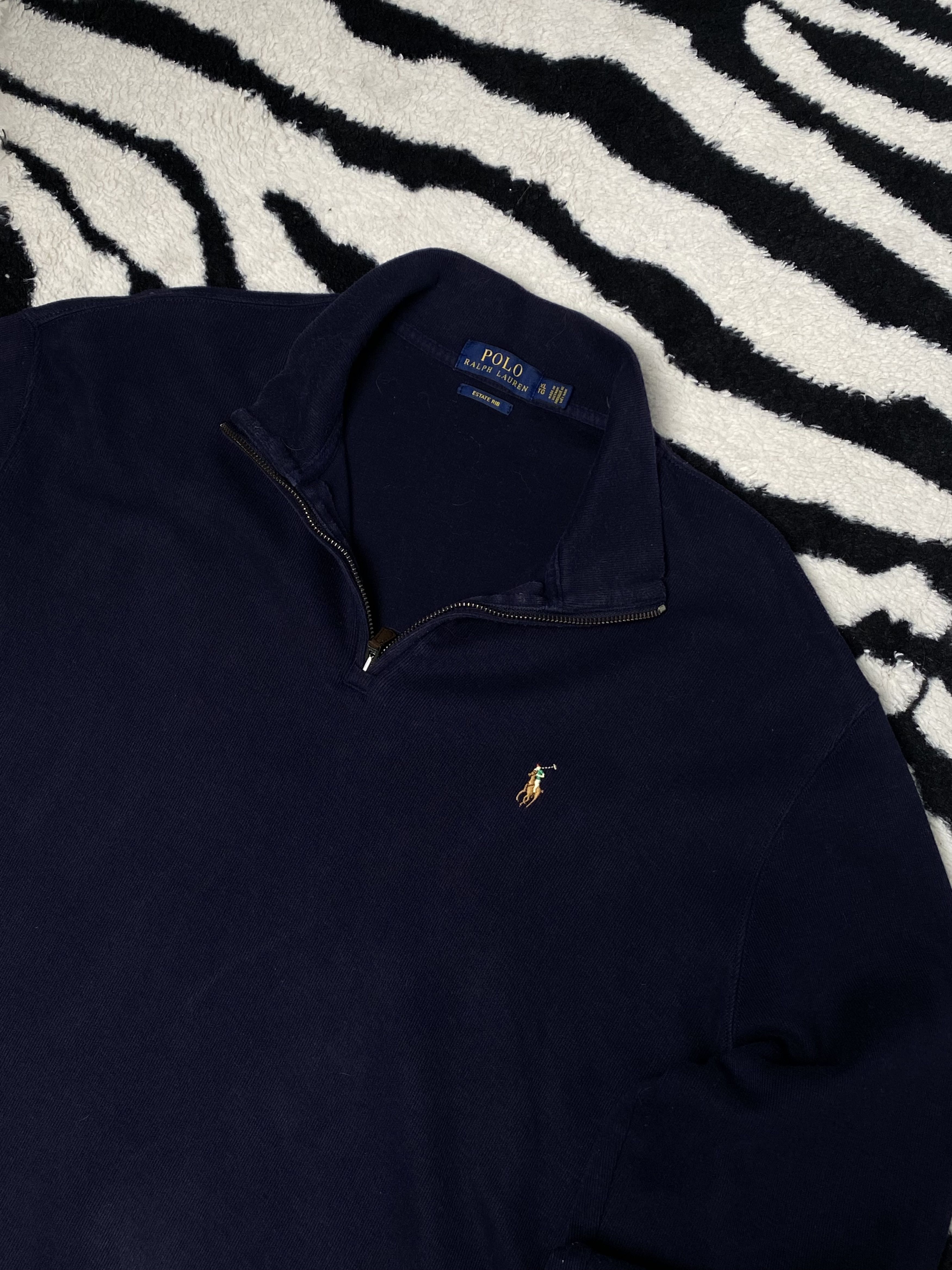 Polo Ralph Lauren × Ralph Lauren × Vintage Vintage zip up sweatshirt Size US XL / EU 56 / 4 - 1 Thumbnail