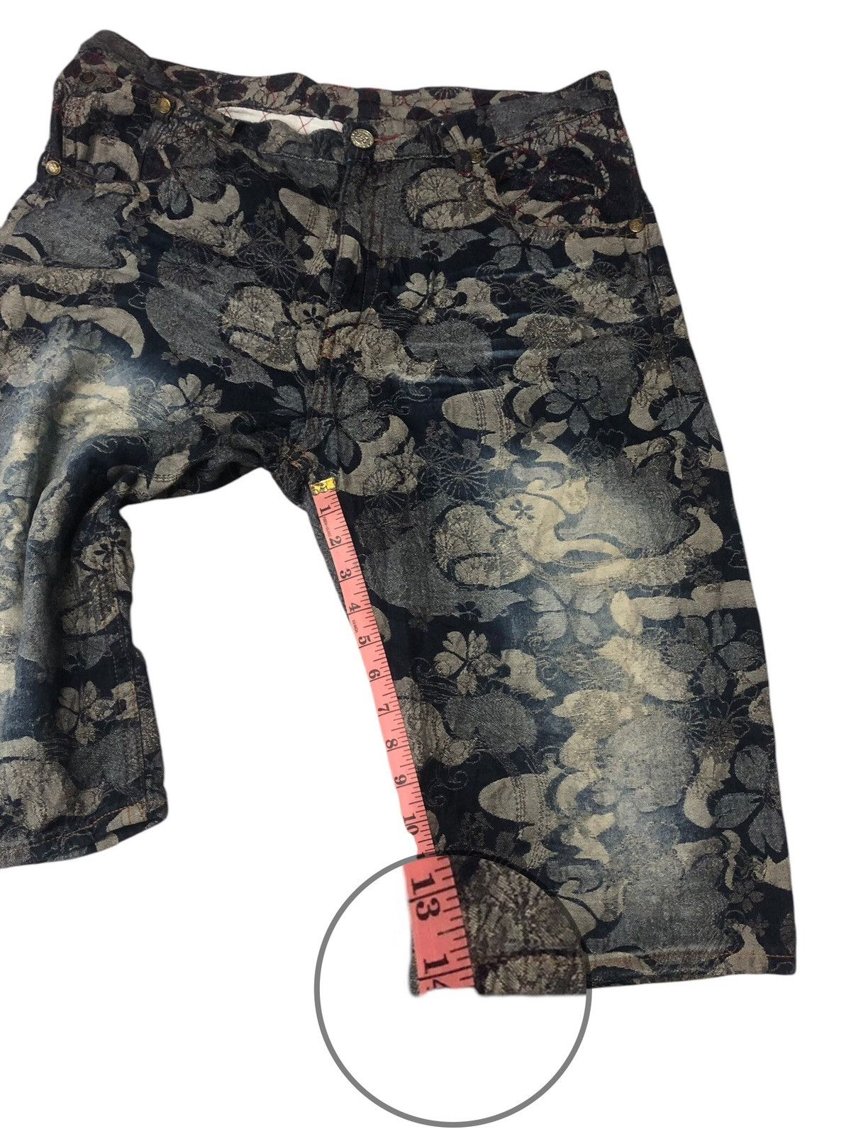 Japanese Brand × Vintage Nishiki shorts denim pants Size US 35 - 11 Thumbnail