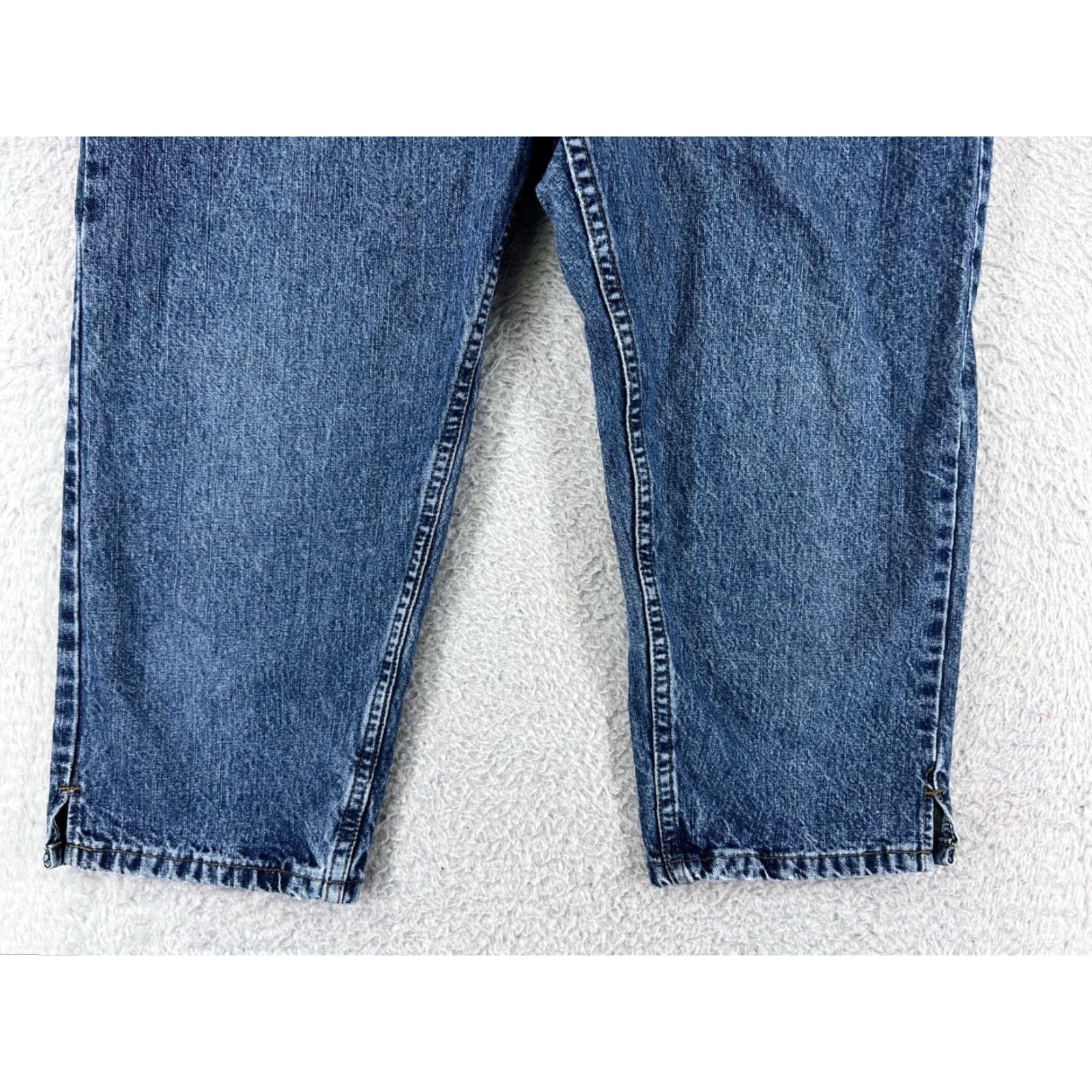 Lee Lee Jeans Pants Women 30 Blue Denim Capri Cotton Blend Stretch Mid Rise Med Wash Regular Flower Pattern 80s? 90s? Wait. Size 30" / US 8 / IT 44 - 5 Thumbnail