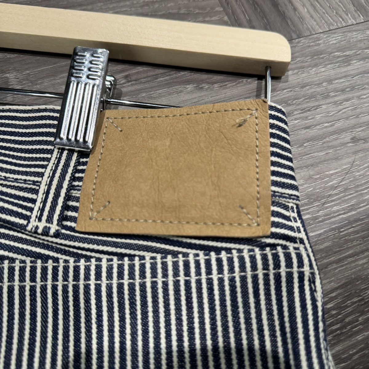Celine SS20 Hedi Slimane Celine Serge Hickory Stripe Denim Jeans Size US 26 / EU 42 - 6 Thumbnail