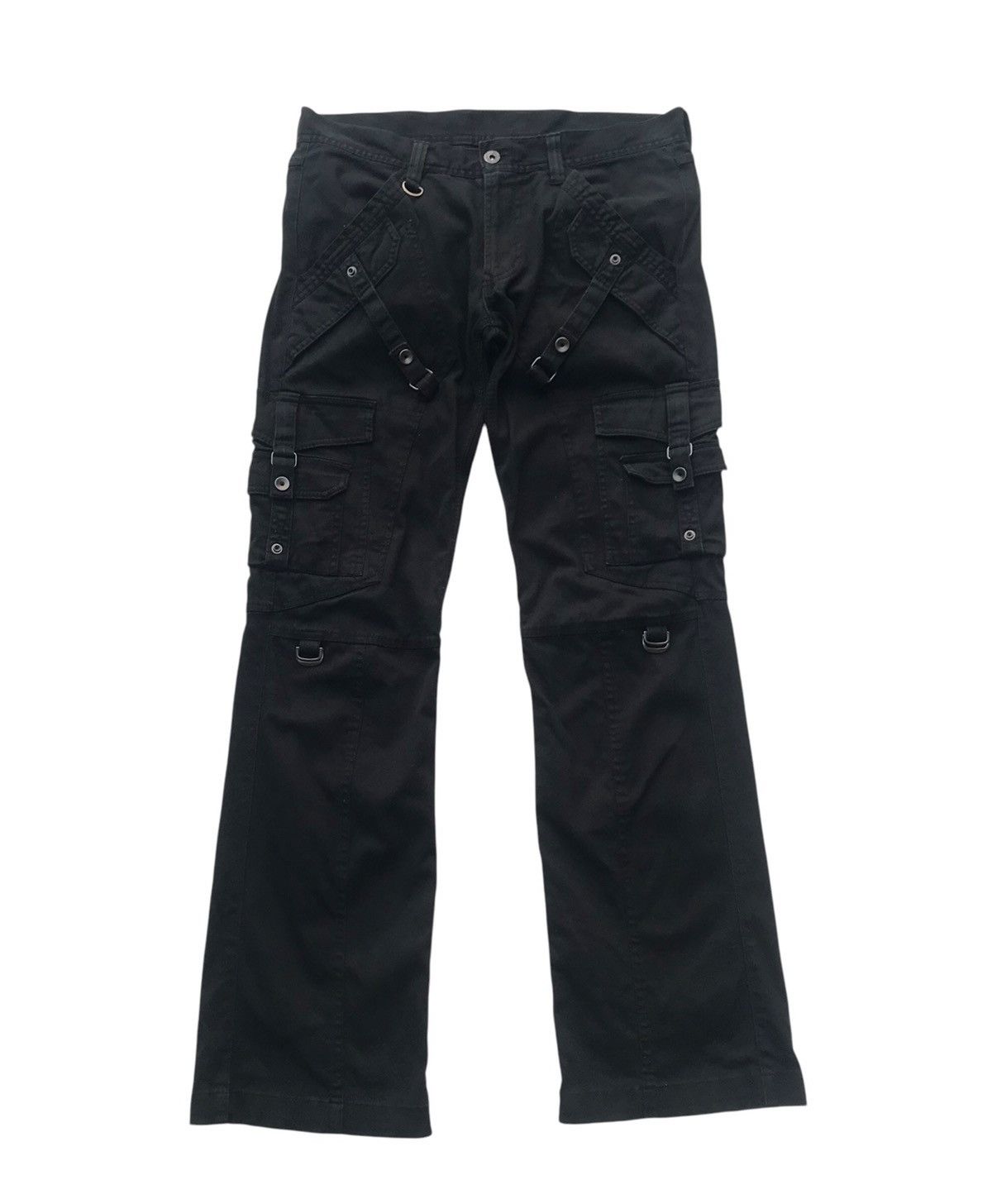 Nicole Club Nicole Club For Multipocket Cargo Flared Streetwear Pants Size US 32 / EU 48 - 5 Thumbnail