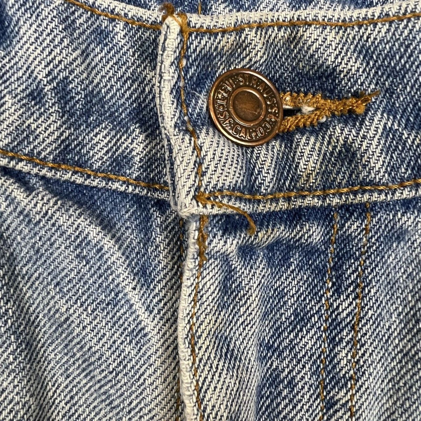Levi's × Vintage Vintage Levi's 619 Jeans 32x29 Wide Baggy 90s Denim Pants Size US 32 / EU 48 - 3 Thumbnail