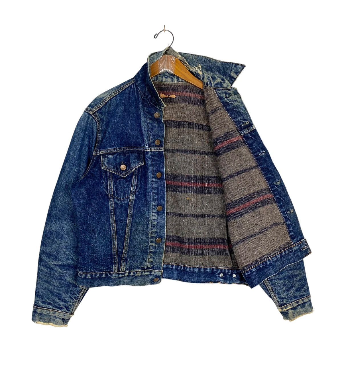 Levi's 1960S Distressed LEVI'S BIG E TYPE III BLANKET LINED TRUCKER Size US S / EU 44-46 / 1 - 1 Thumbnail