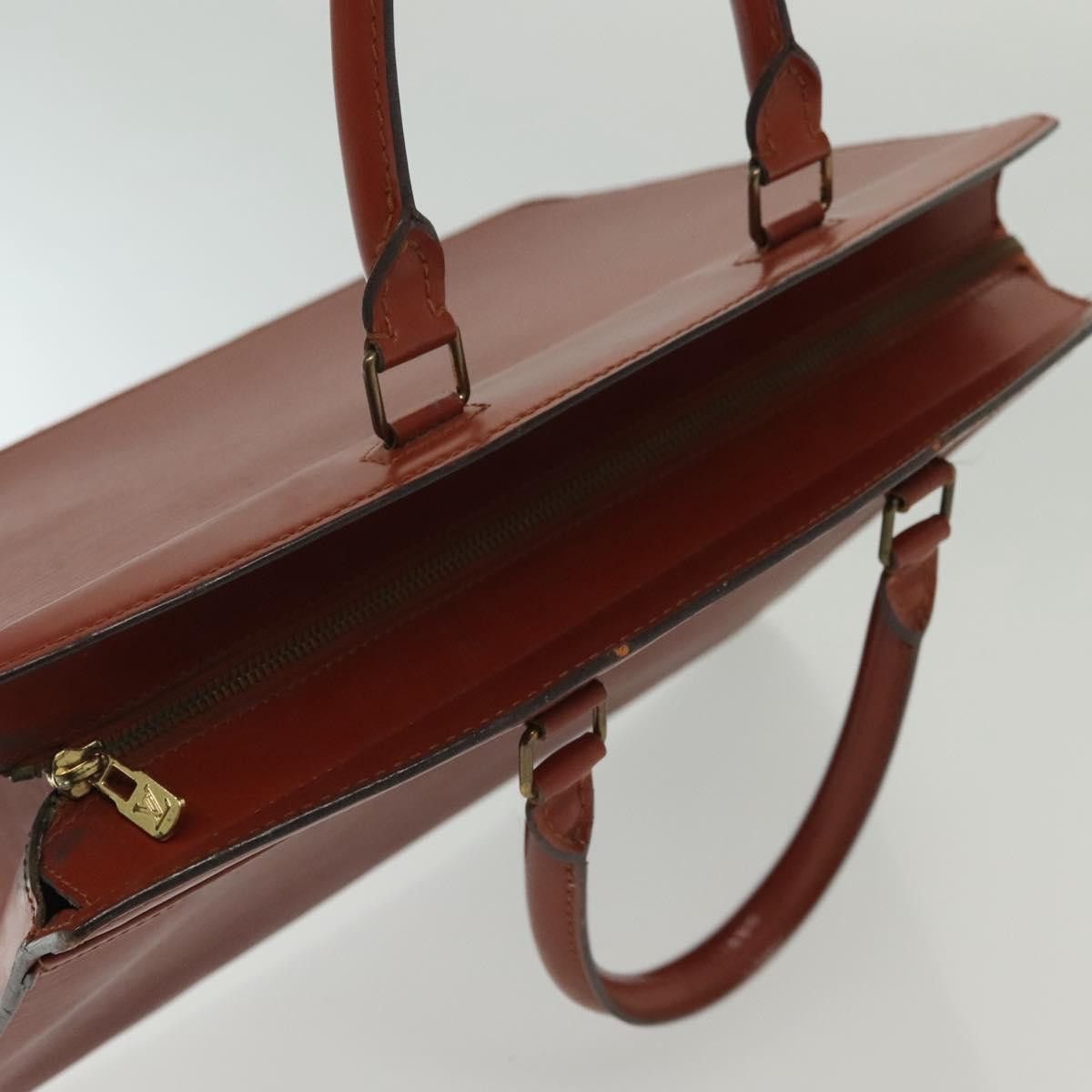 Louis Vuitton LOUIS VUITTON Epi Riviera Hand Bag Brown M48183 Size ONE SIZE - 7 Thumbnail