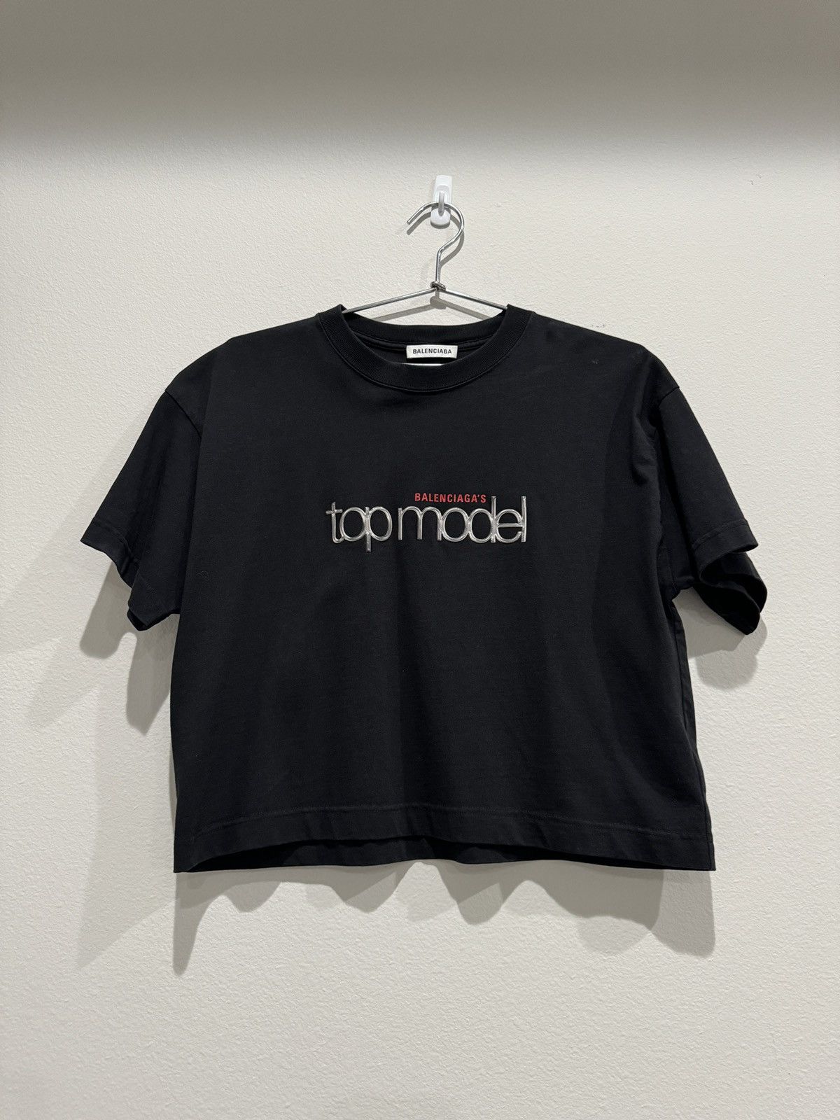 Balenciaga Balenciaga Top Model cropped T Shirt Black Size S | Grailed