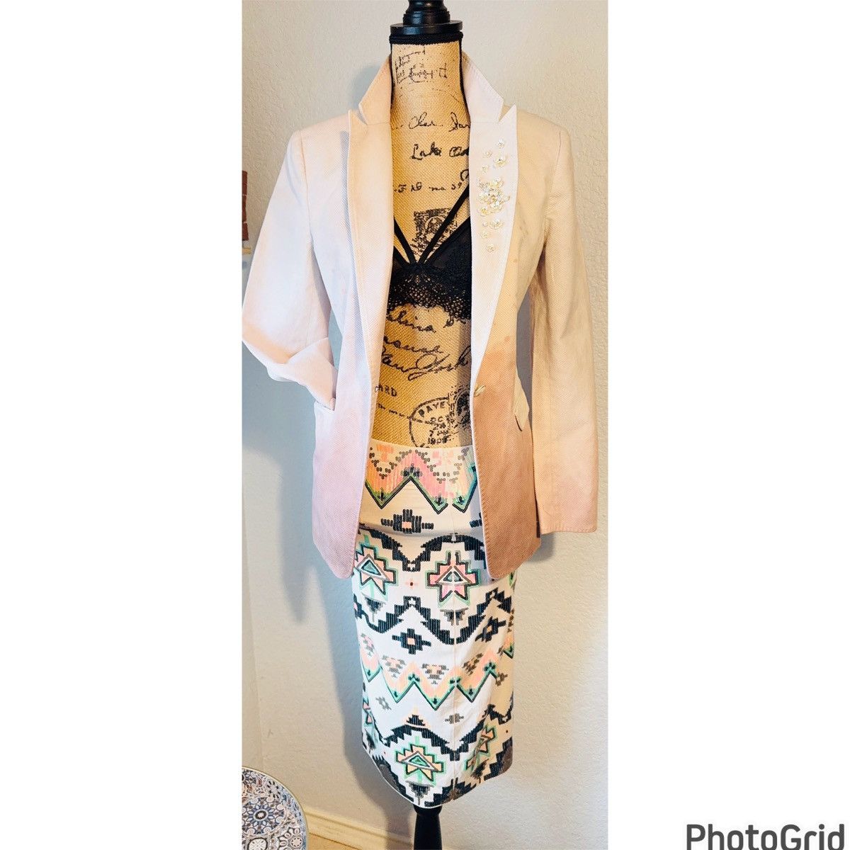 Rag & Bone Embellished Hand Painted Blazer Size M / US 6-8 / IT 42-44 - 4 Thumbnail