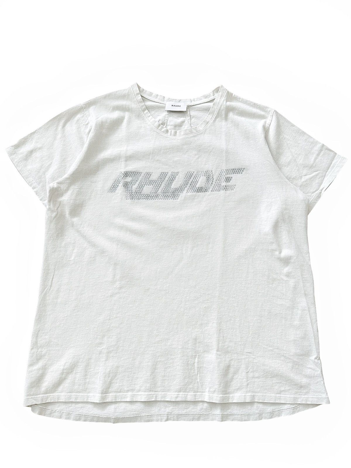 Rhude Swarovski Logo Oversized Shirt Size US M / EU 48-50 / 2 - 2 Thumbnail