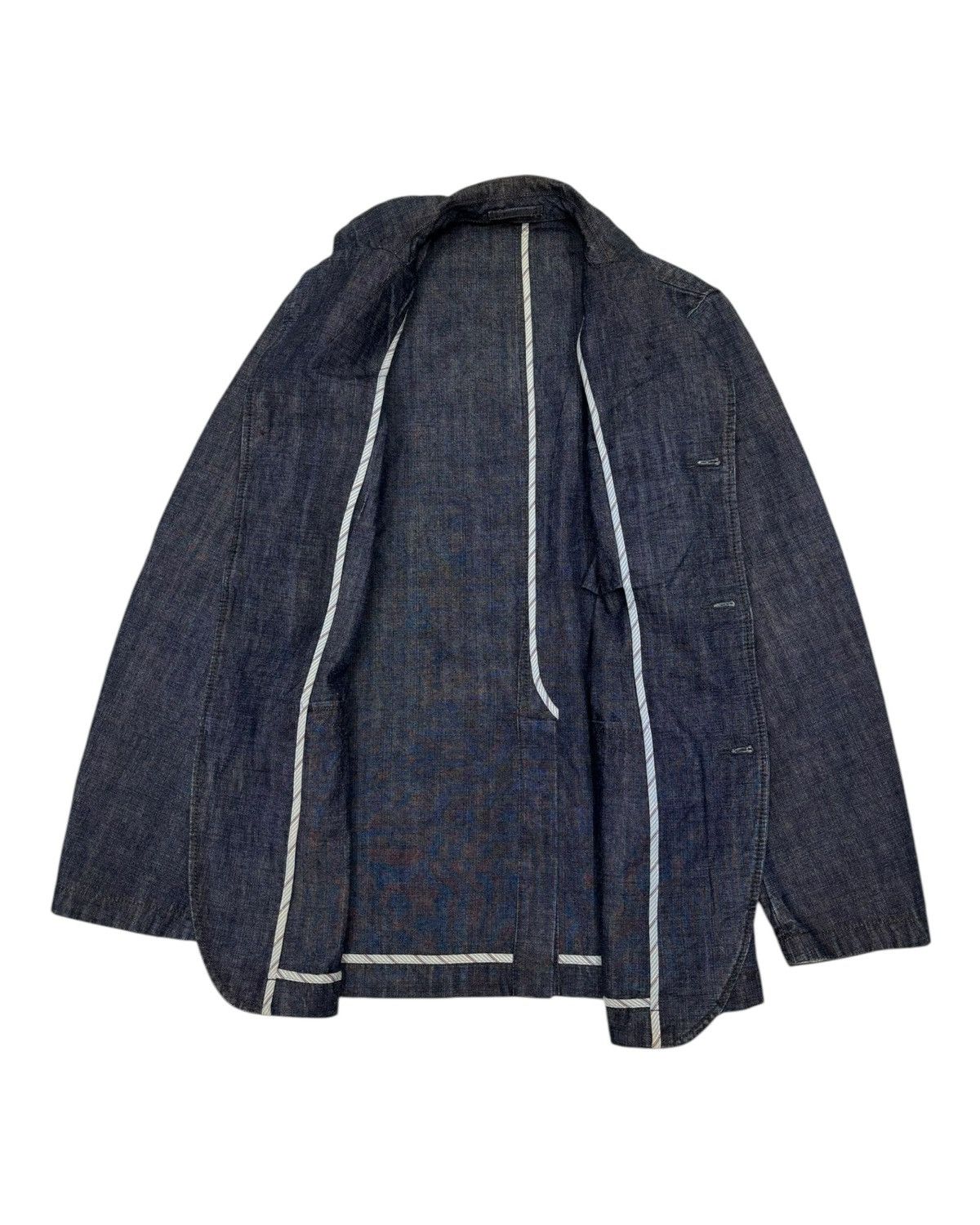 Issey Miyake 🔥RARE DENIM BLAZER JAPANESE UNIQLO KAPITAL ILSTLE DESIGN Size US M / EU 48-50 / 2 - 3 Thumbnail