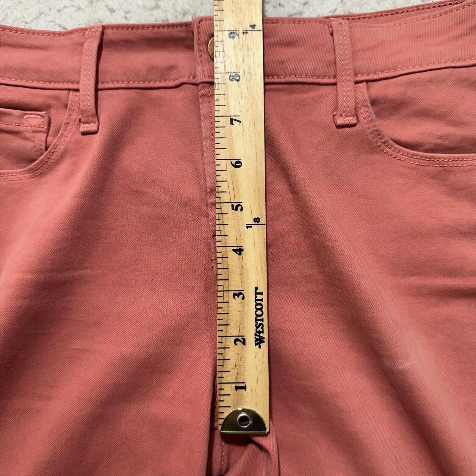 Old Navy Old Navy Rockstar 6 Mid Rise Pink Skinny Jeans 27" Inseam Size 28" / US 6 / IT 42 - 13 Thumbnail
