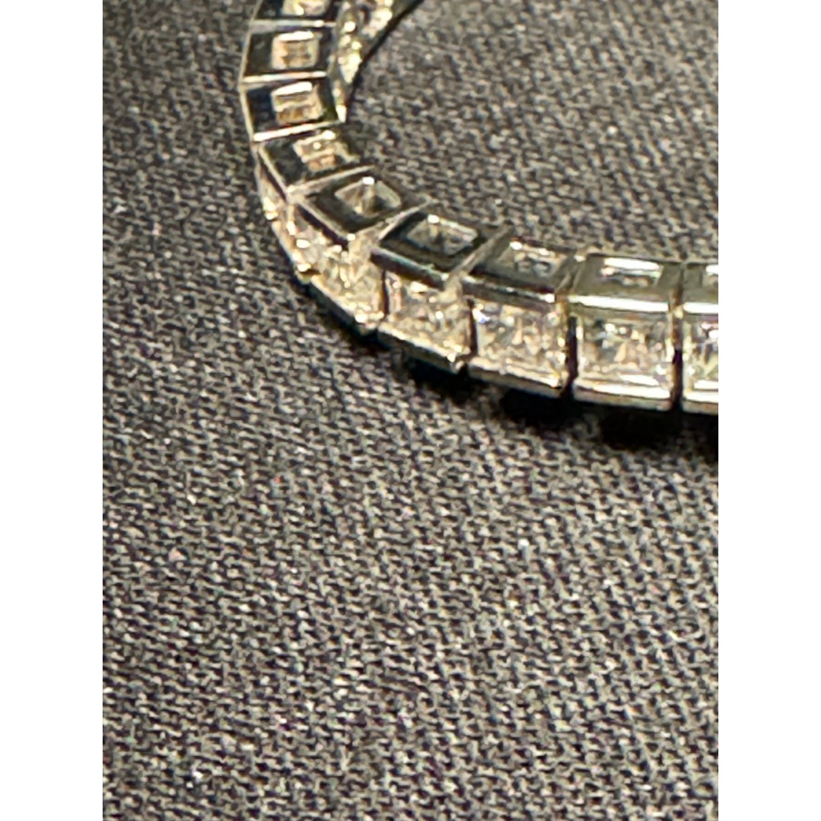 Other 925 Sterling Silver Princess Cut Tennis Bracelet 7in Size ONE SIZE - 6 Thumbnail