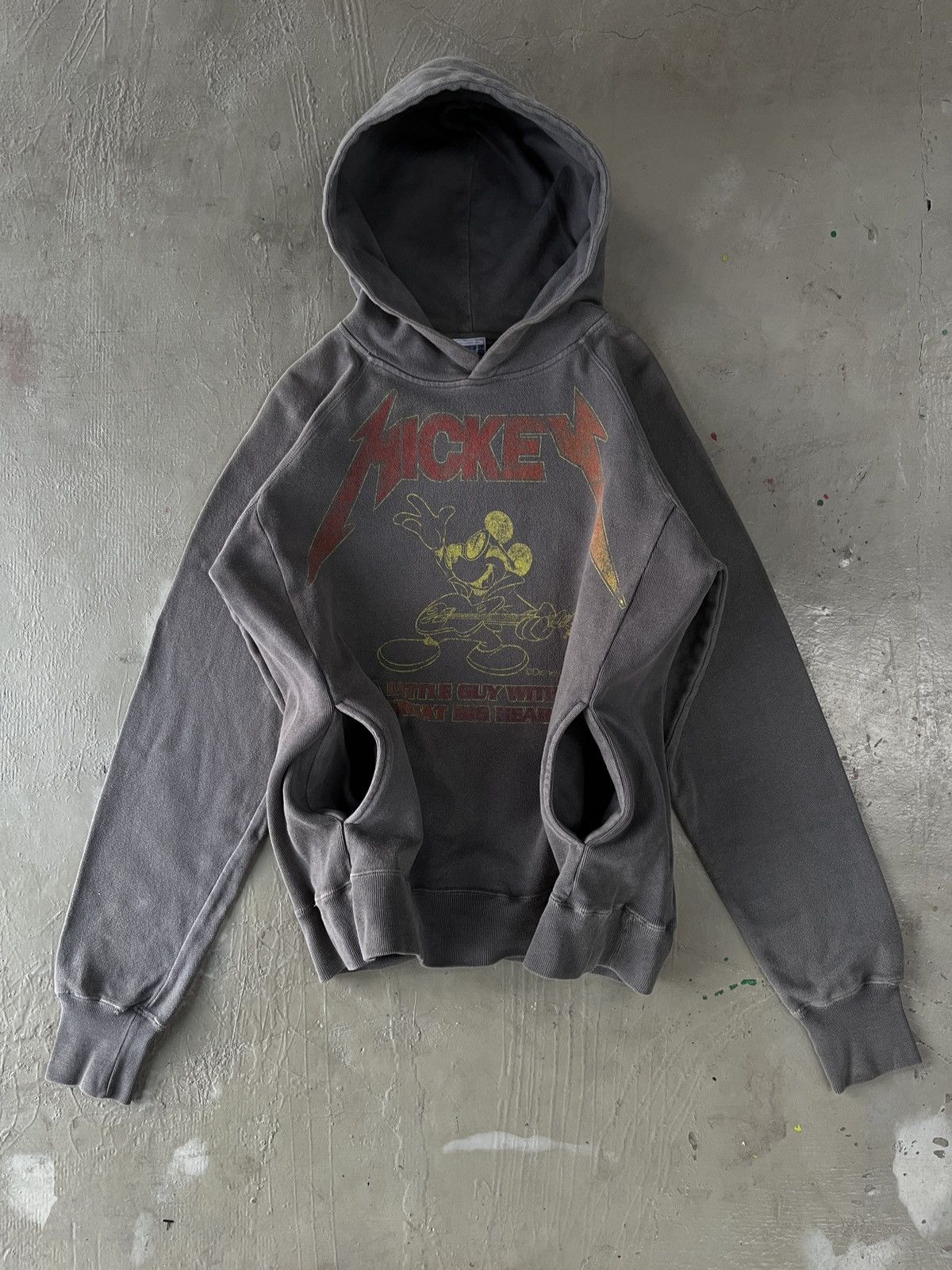 Number (N)ine Mickey Sunfaded Metallica Parody Reverse Weave Supreme Style Size US M / EU 48-50 / 2 - 1 Thumbnail