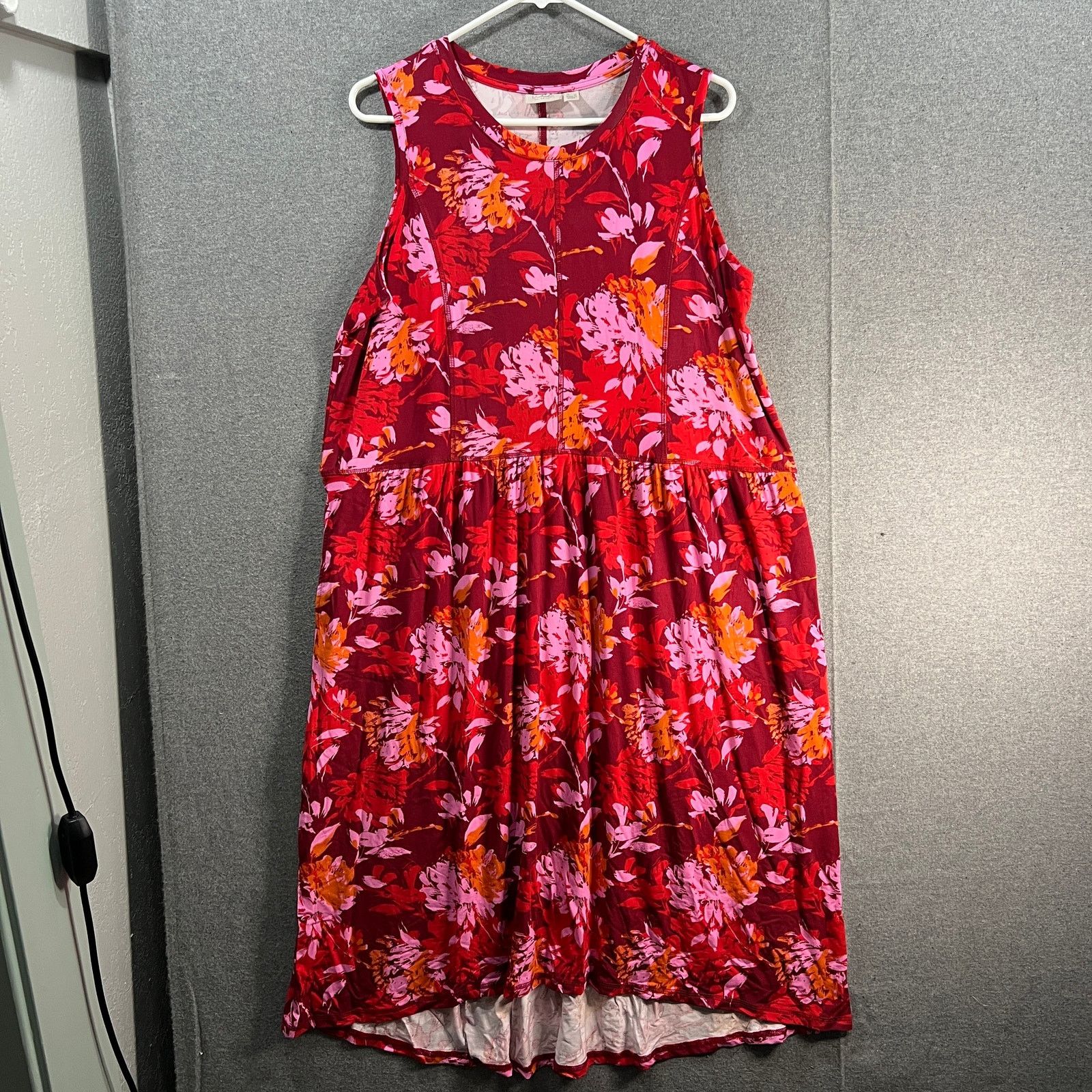 Other LOGO by Lori Goldstein Pink Dress Size Large Regular Rayon Size L / US 10 / IT 46 - 1 Thumbnail